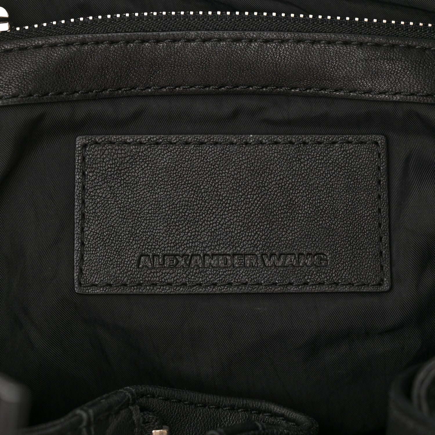 Alexander Wang Lambskin Marti Backpack Bag Washed Black Rhodium Hardware 6 of 9