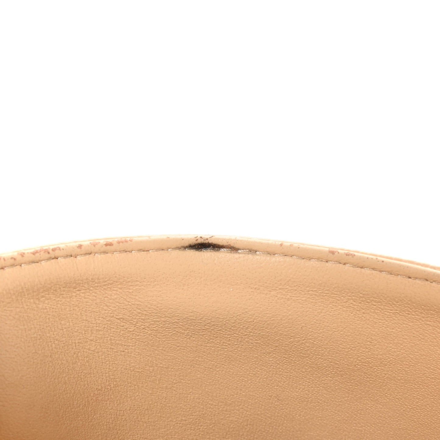 Caviar Quilted Small Double Flap Beige