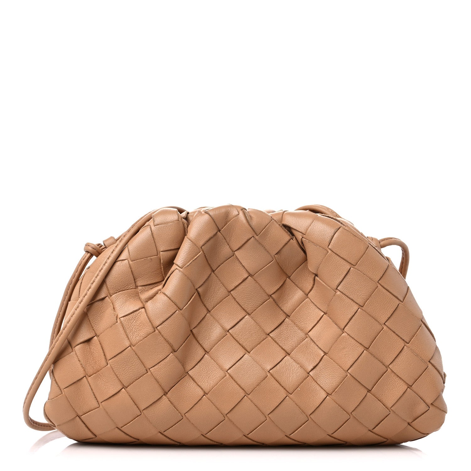 Bottega Veneta Nappa Intrecciato The Mini Pouch Almond 1 of 9