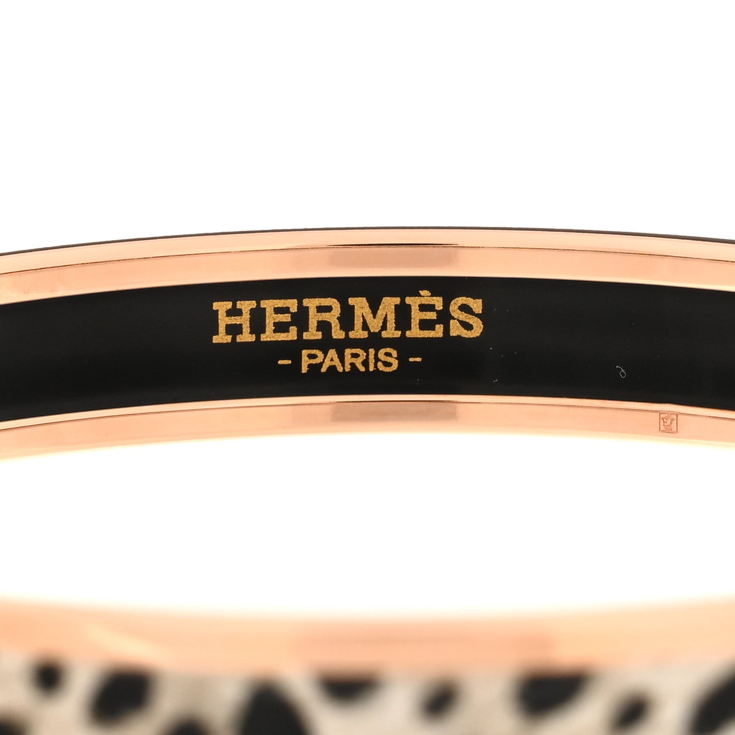 Enamel Printed Narrow Acinonyx Jubatus Bracelet 70 Sable