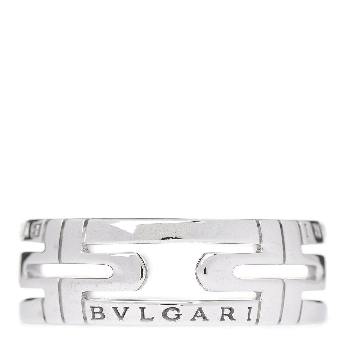 18K White Gold Parentesi Band Ring 59 8.75