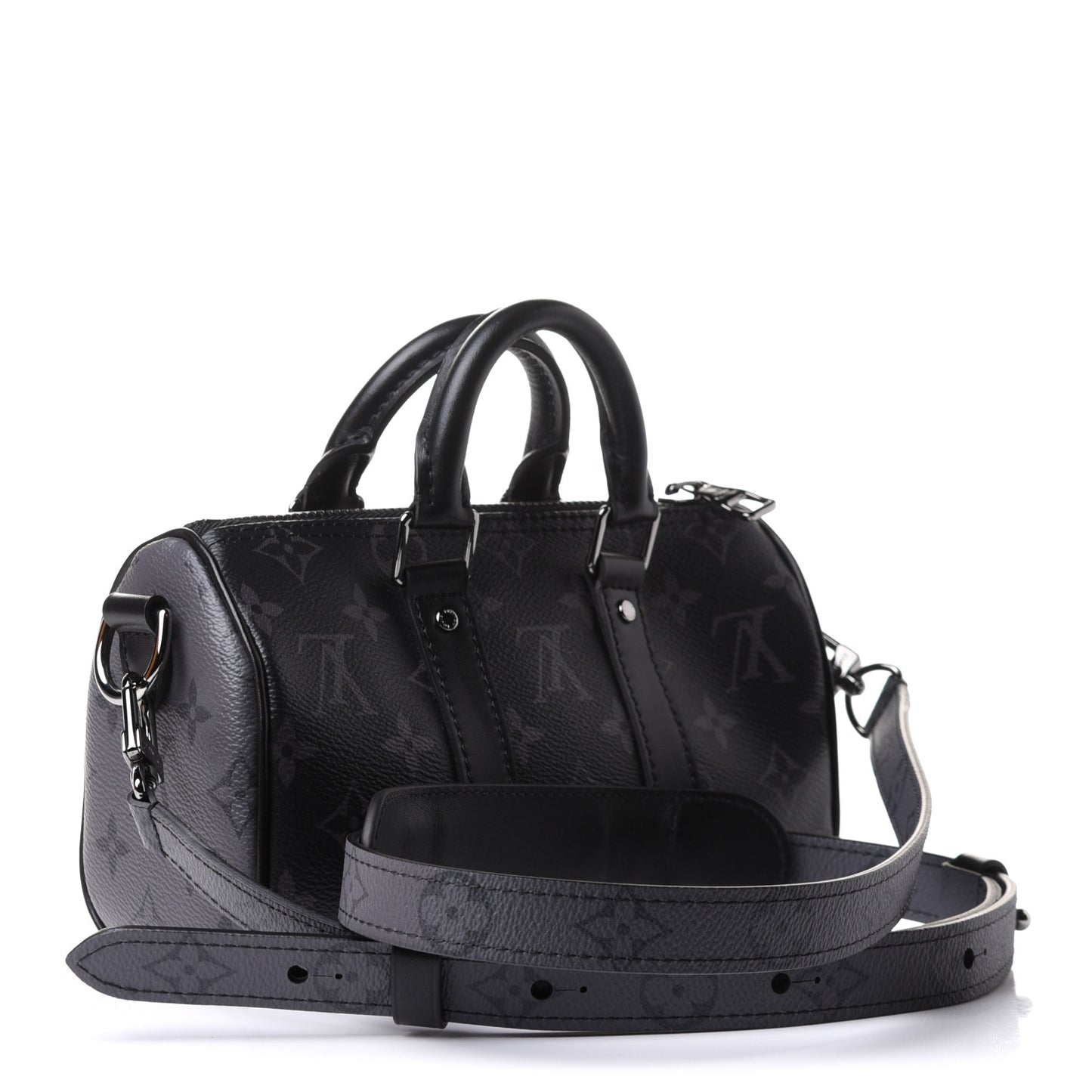 Reverse Monogram Eclipse Keepall XS Black