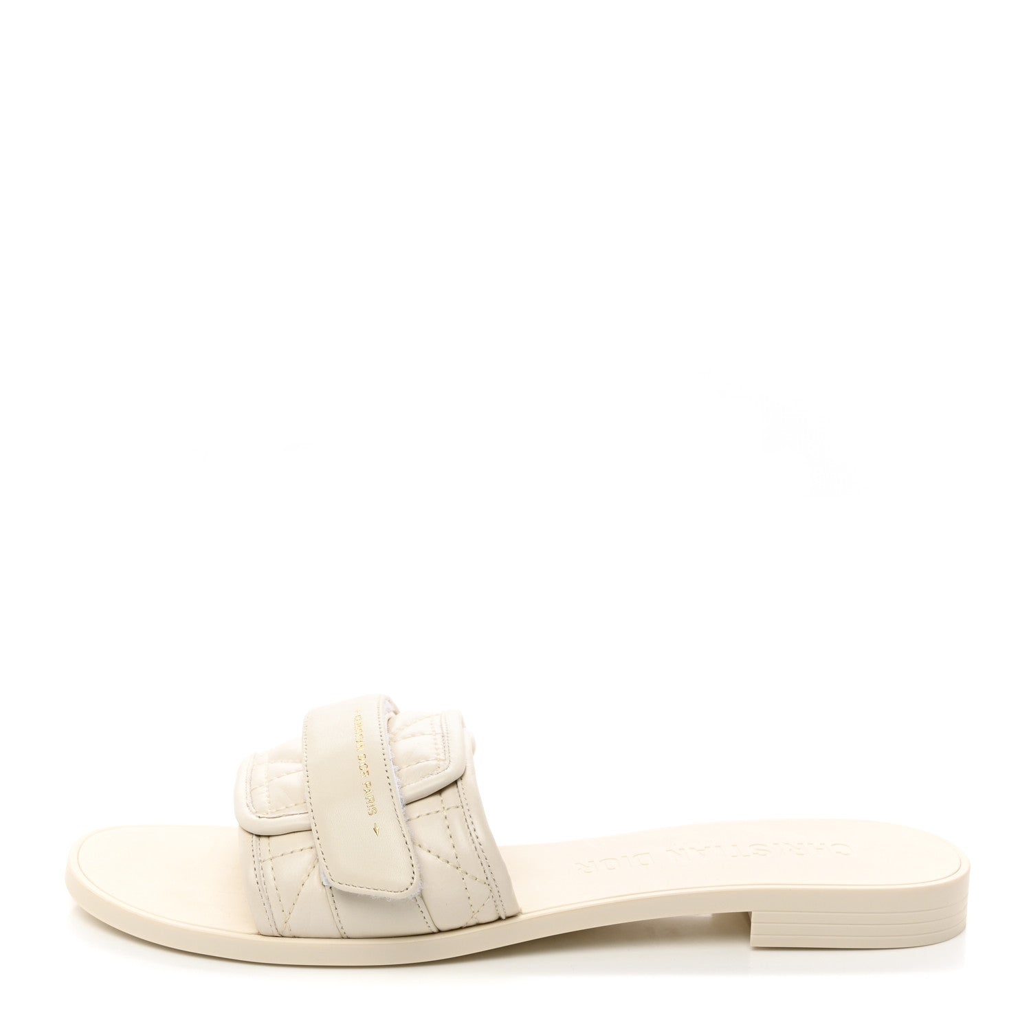 Christian Dior Rubber Macrocannage Dio(r)evolution Slide Sandals 41 Off White 1 of 8