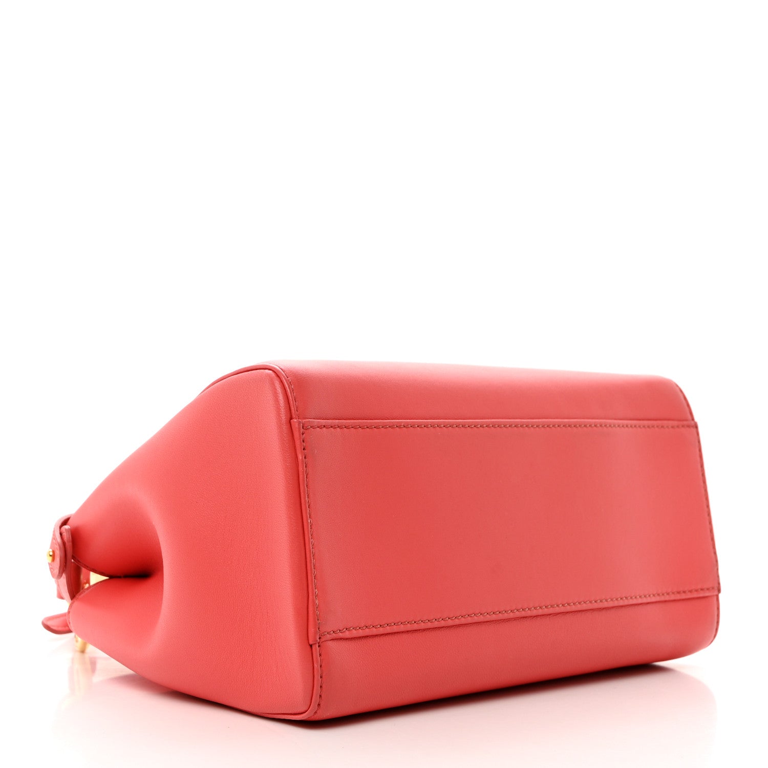 Fendi Nappa Stacked Bar Mini Peekaboo Iconic Satchel Lampone 4 of 11