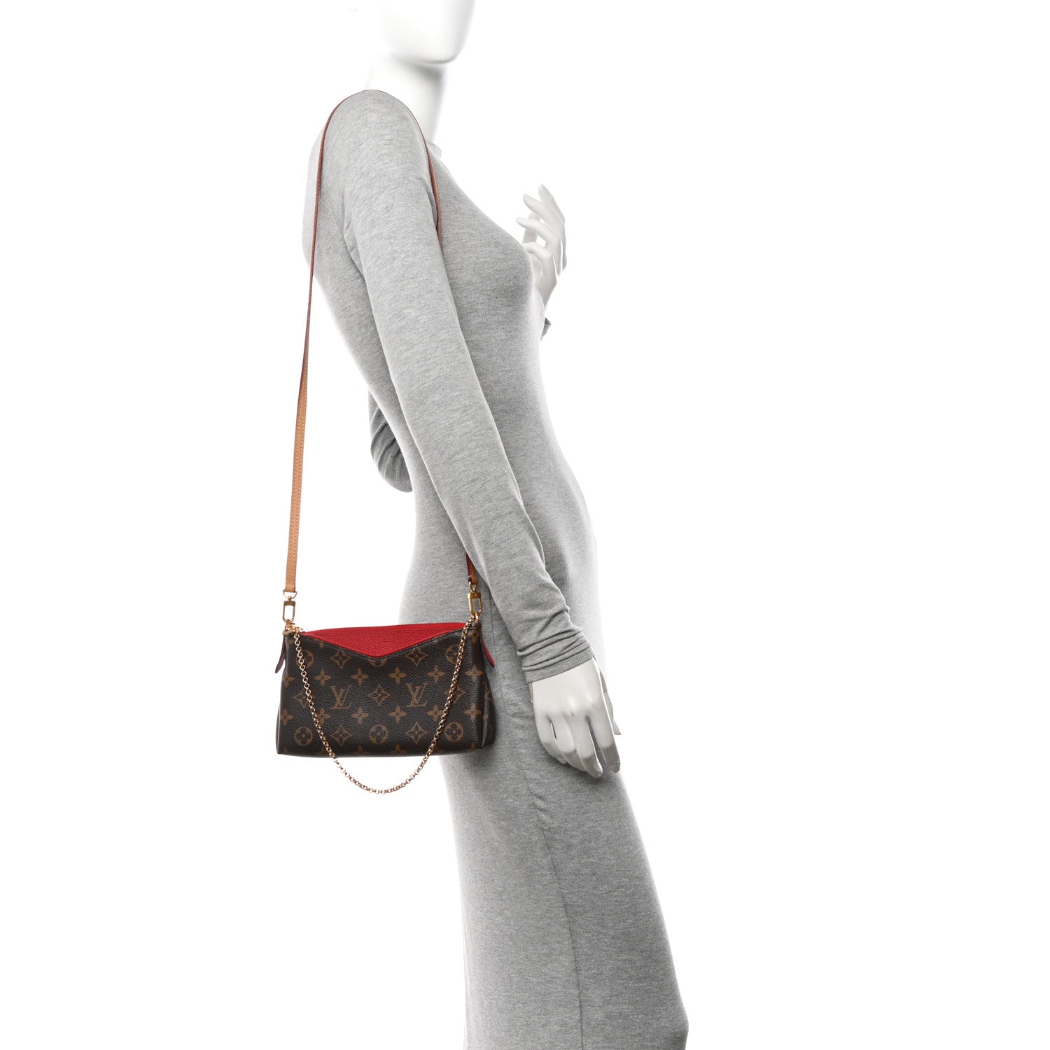 Louis Vuitton Monogram Pallas Clutch Cherry 2 of 11