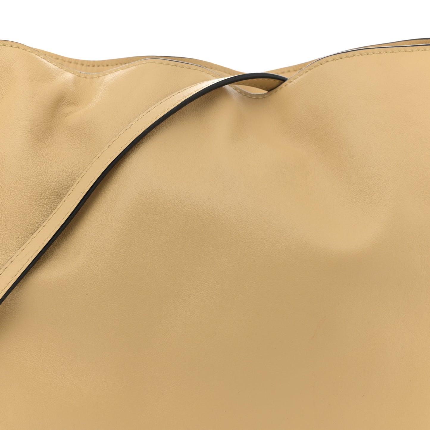 Nappa Flamenco Knot Clutch Dark Butter