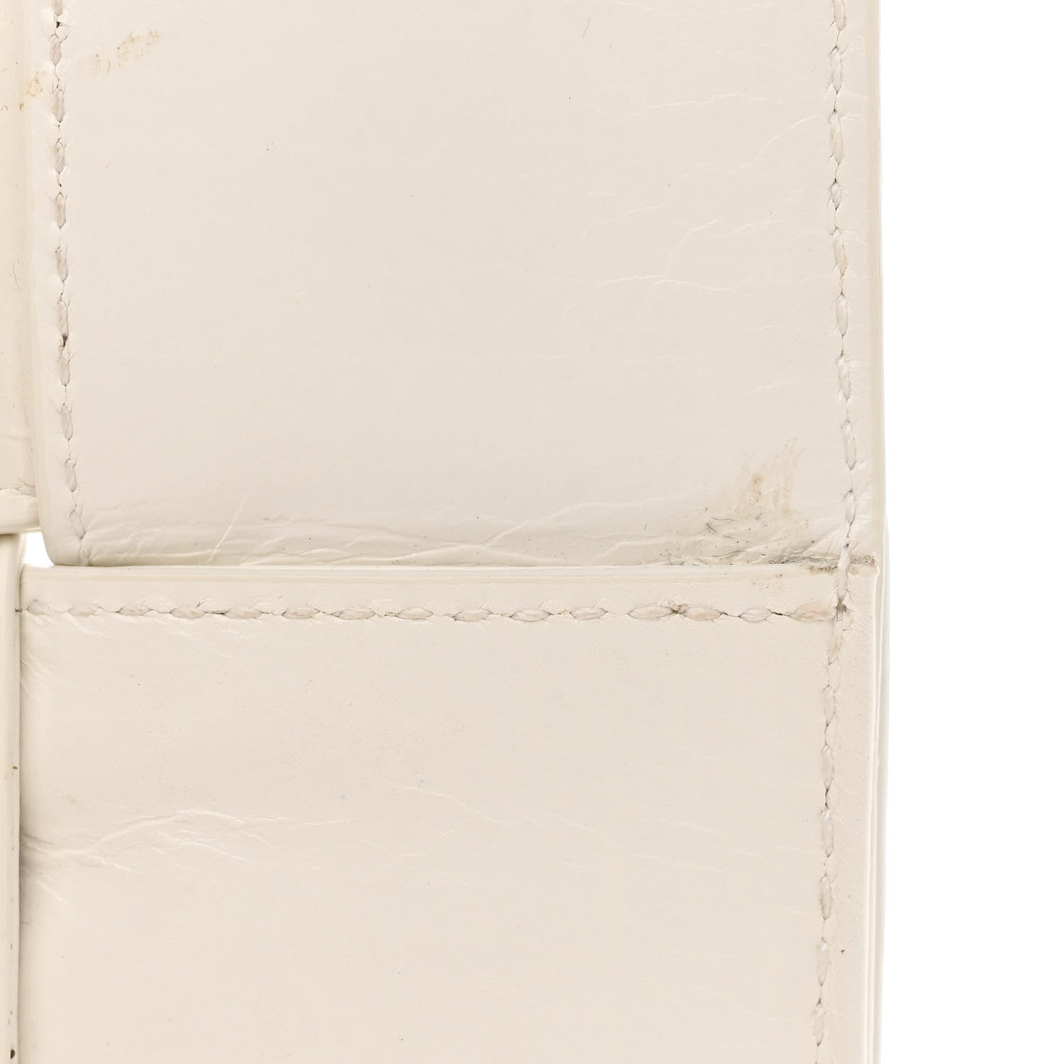 Bottega Veneta Calfskin Intreccio Plisse Cassette Crossbody Bag White 12 of 15