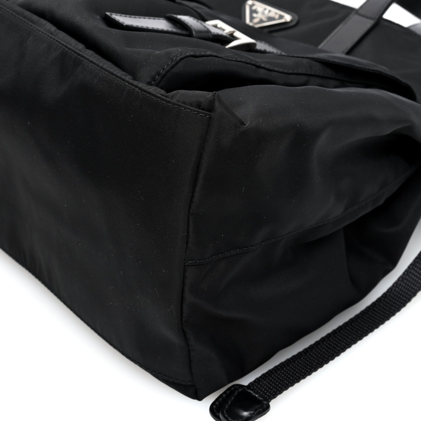 Nylon Vela Shopping Tote Black