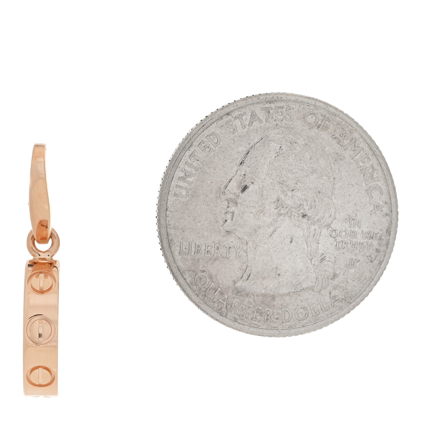 18K Pink Gold LOVE Ring Charm