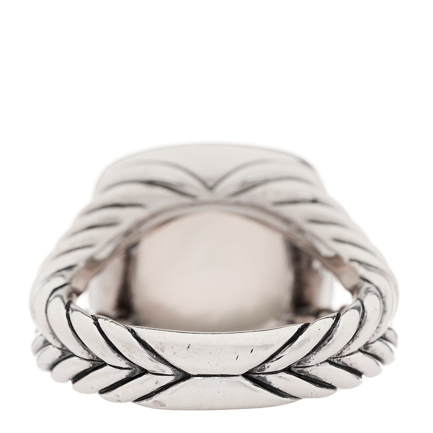 Sterling Silver Diamond Moon Quartz 11mm Albion Ring 52 6