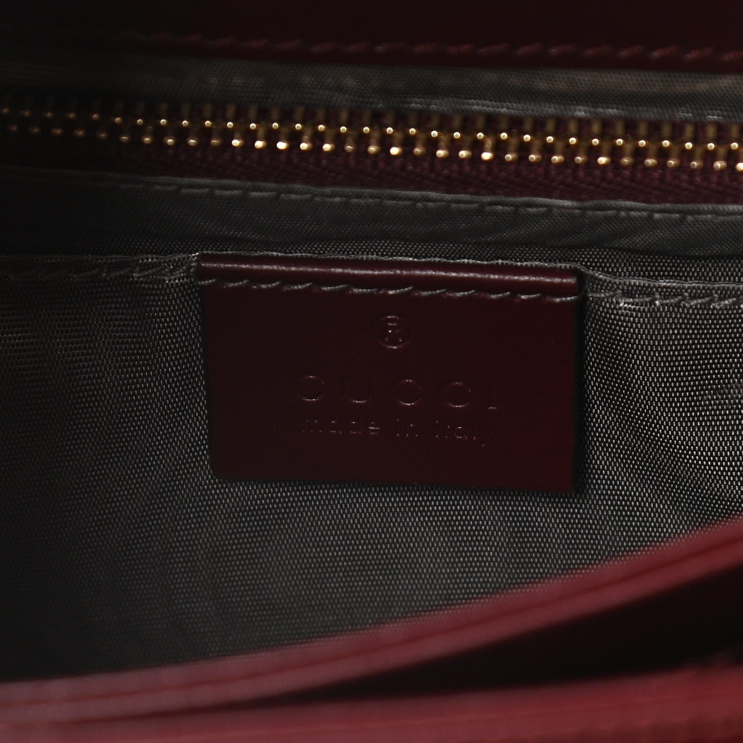 Gucci Smooth Calfskin Small Zumi Shoulder Bag Vintage Bordeaux 6 of 15