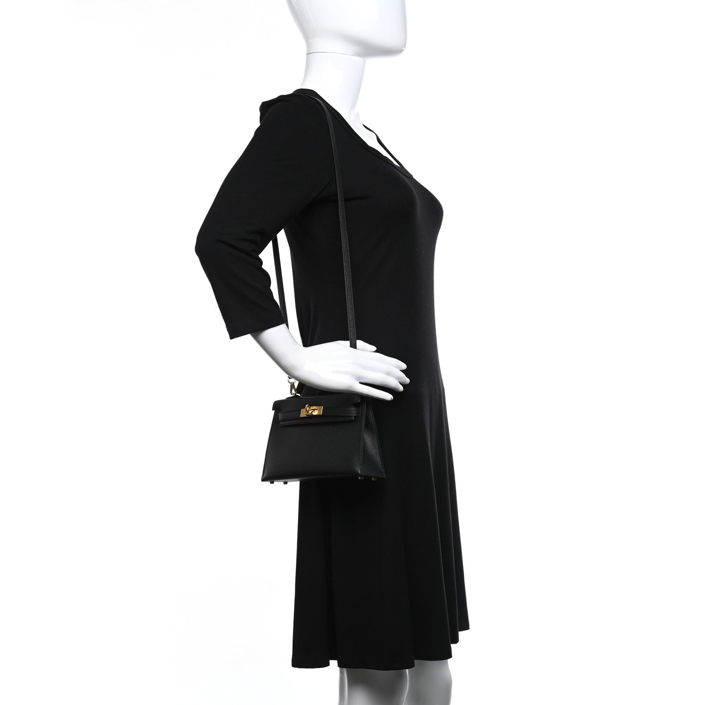 Epsom Mini Kelly Sellier 20 Black