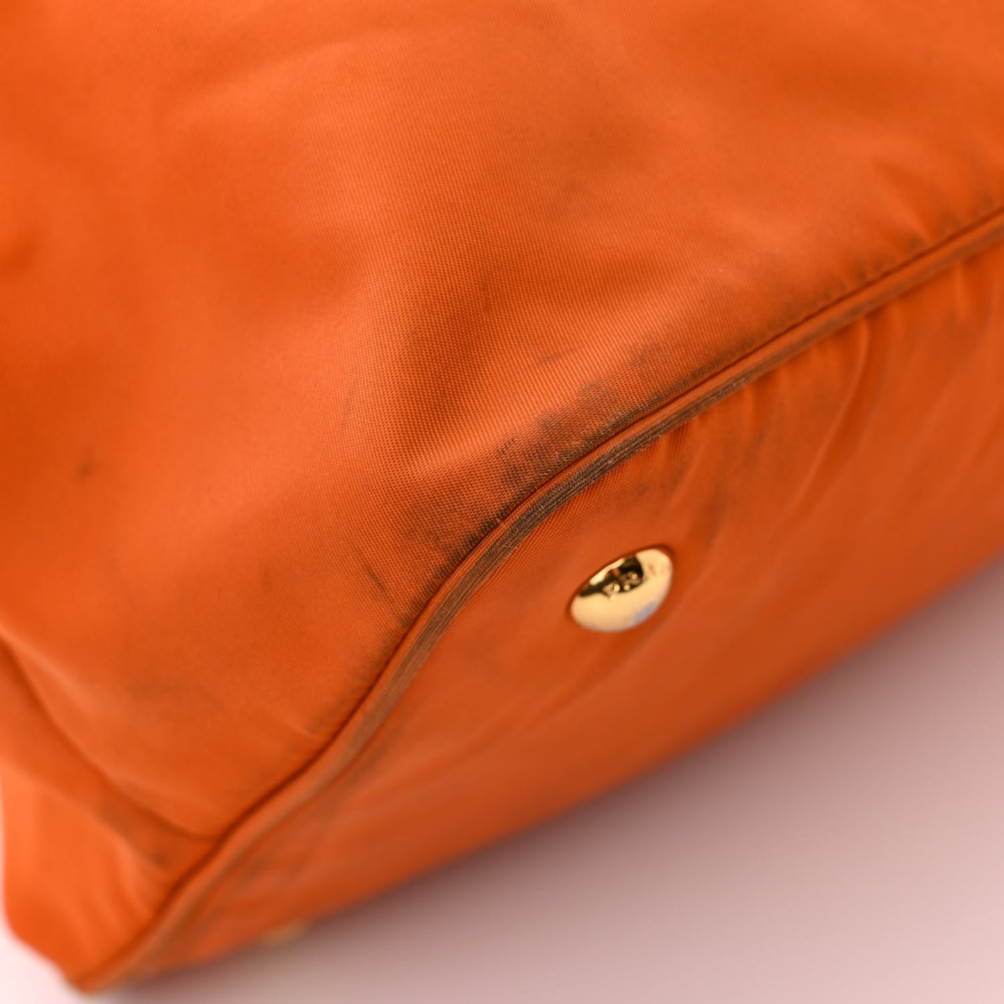 Tessuto Nylon Saffiano Tote Giallo