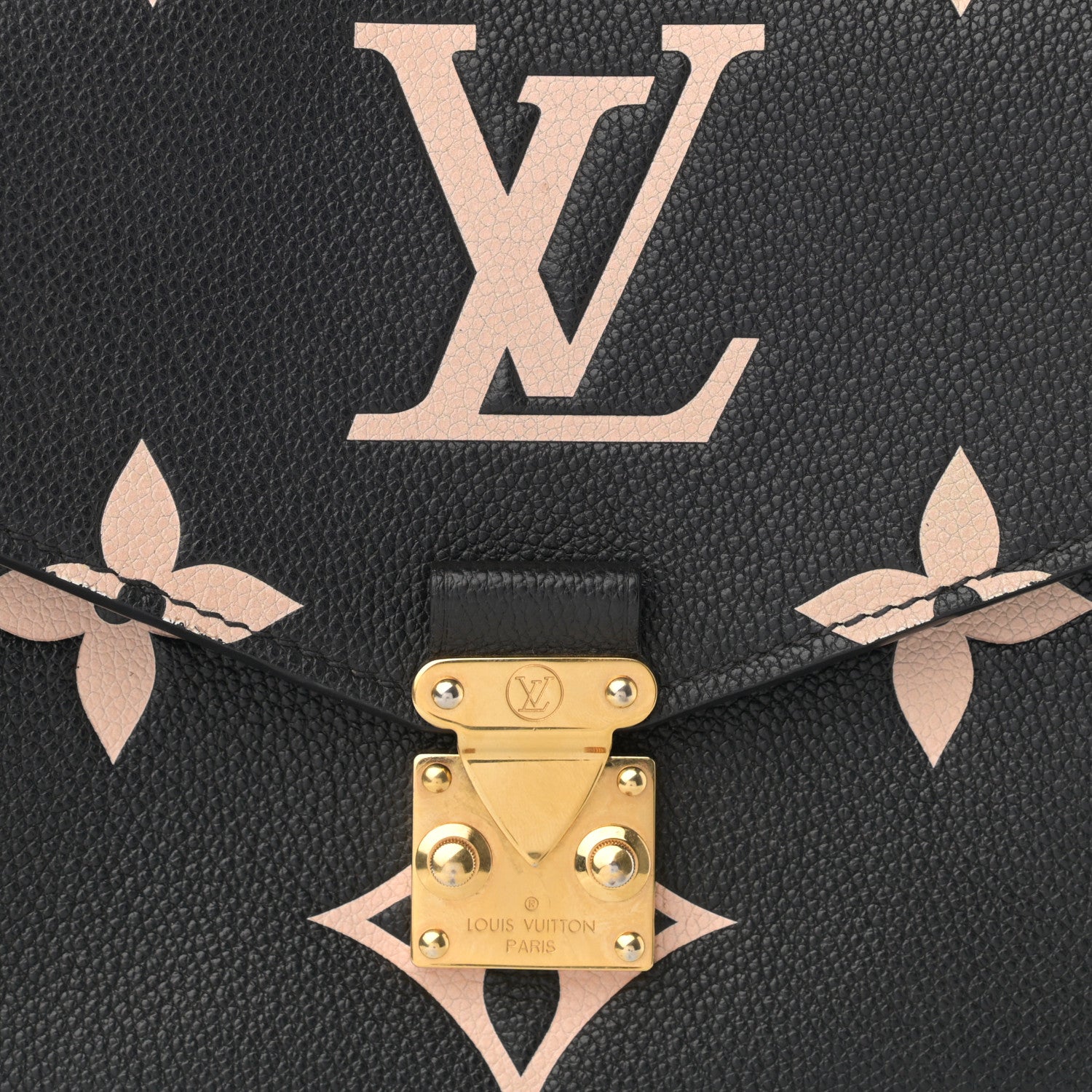 Louis Vuitton Empreinte Monogram Giant Pochette Metis Black Beige 8 of 11