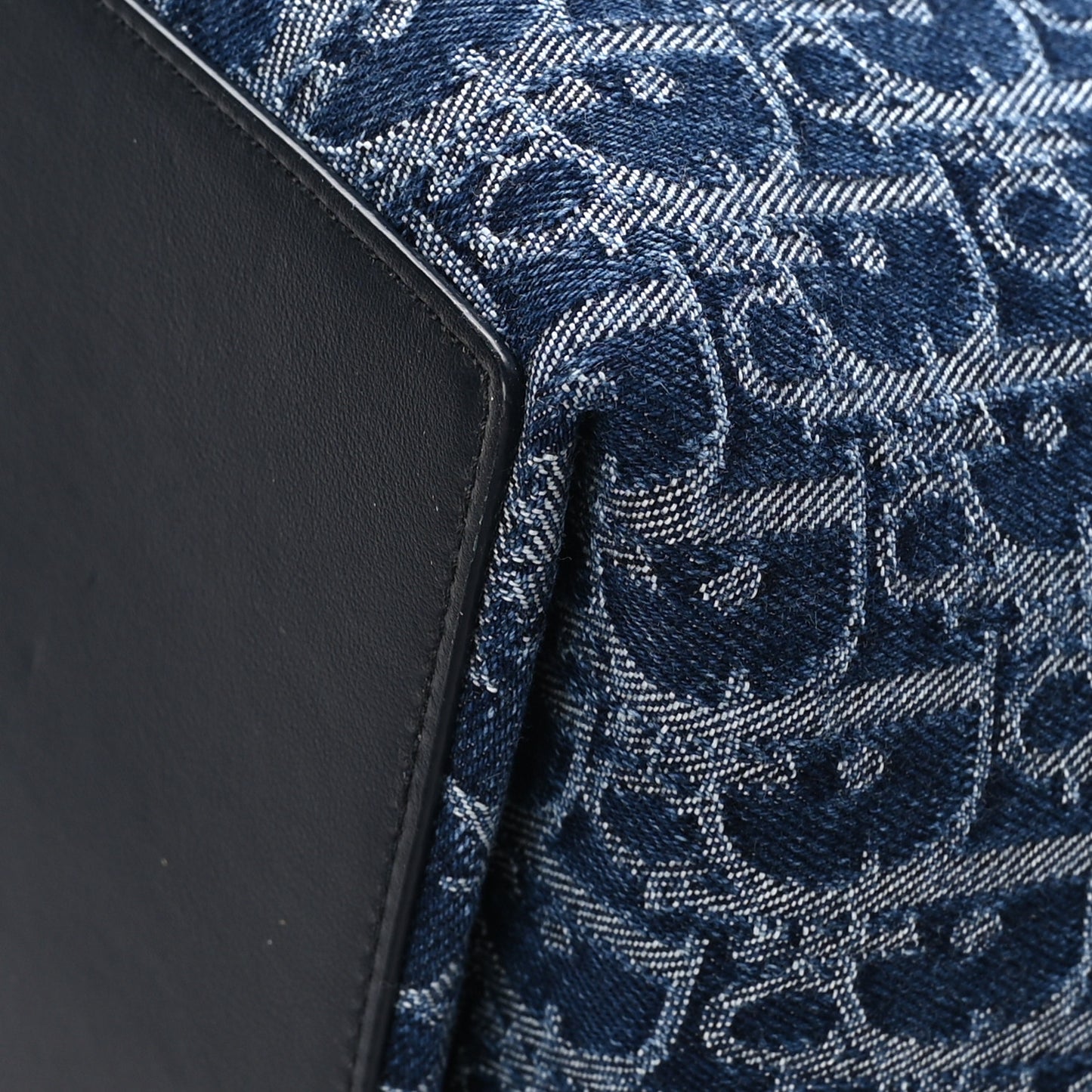 DIOR Denim Jacquard Oblique Large Toujours Blue