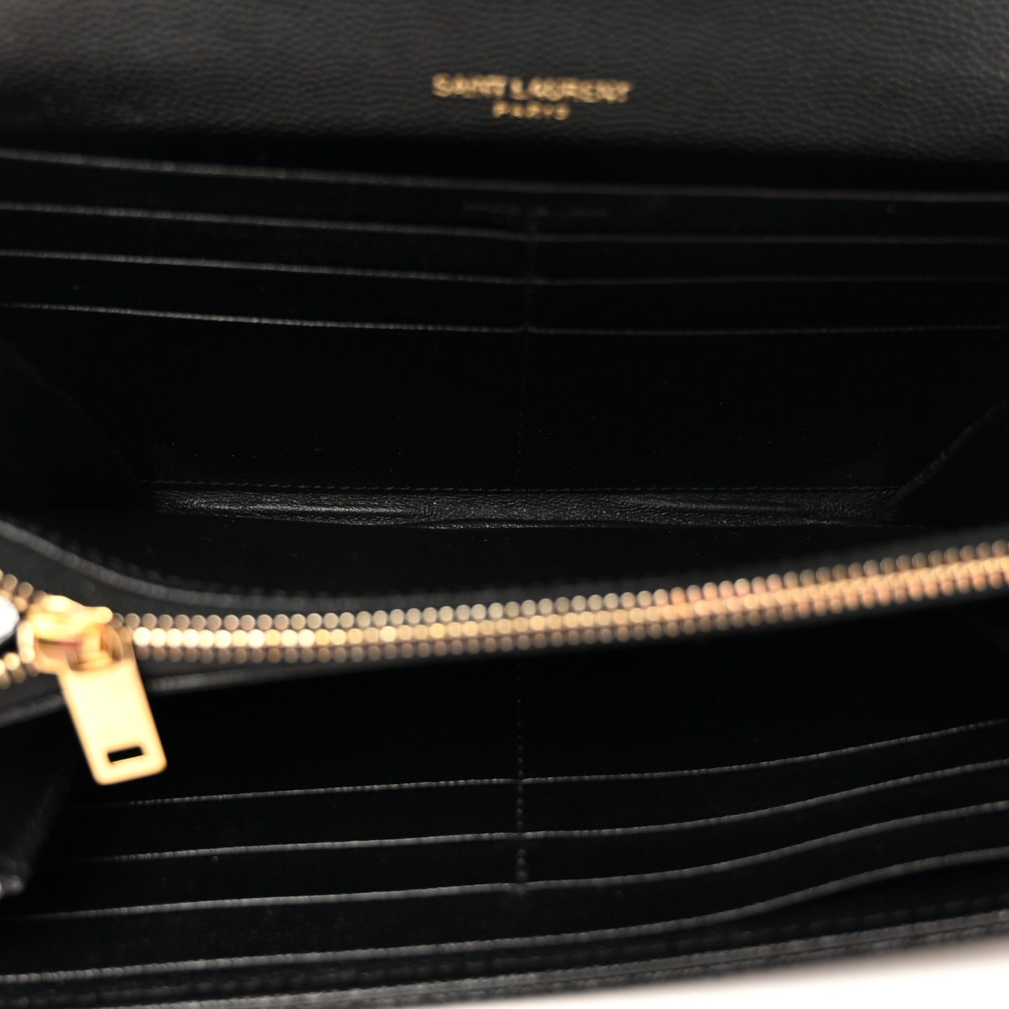 Grain De Poudre Mixed Matelasse Triquilt Large Monogram Wallet Black