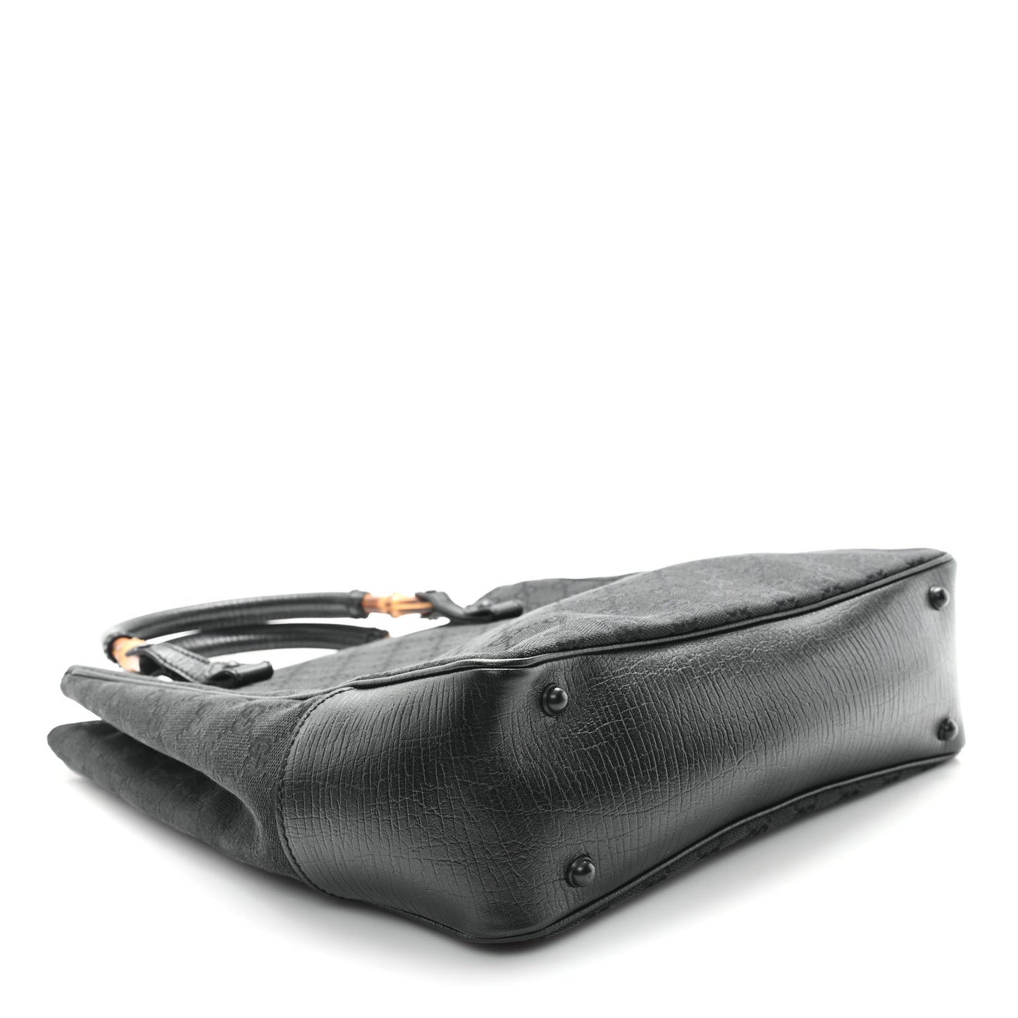 Monogram Bamboo Handle Bag Black