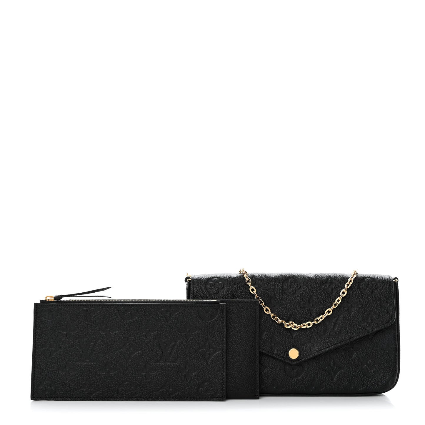 Empreinte Pochette Felicie Chain Wallet Black