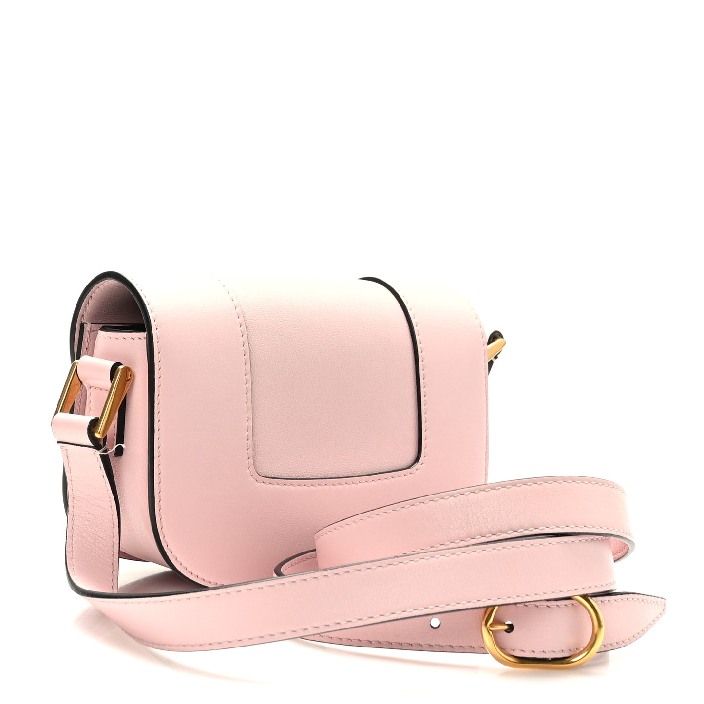 Calfskin Small Supervee Crossbody Bag Rose Quartz