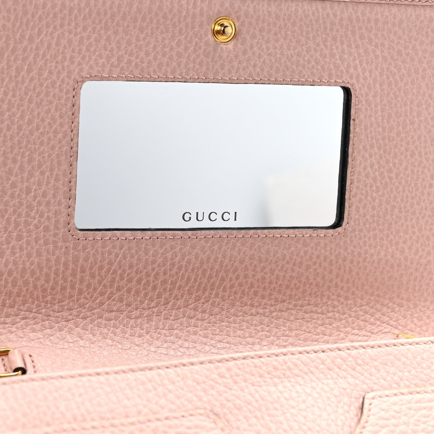 Dollar Calfskin Mini GG Marmont Chain Wallet Perfect Pink