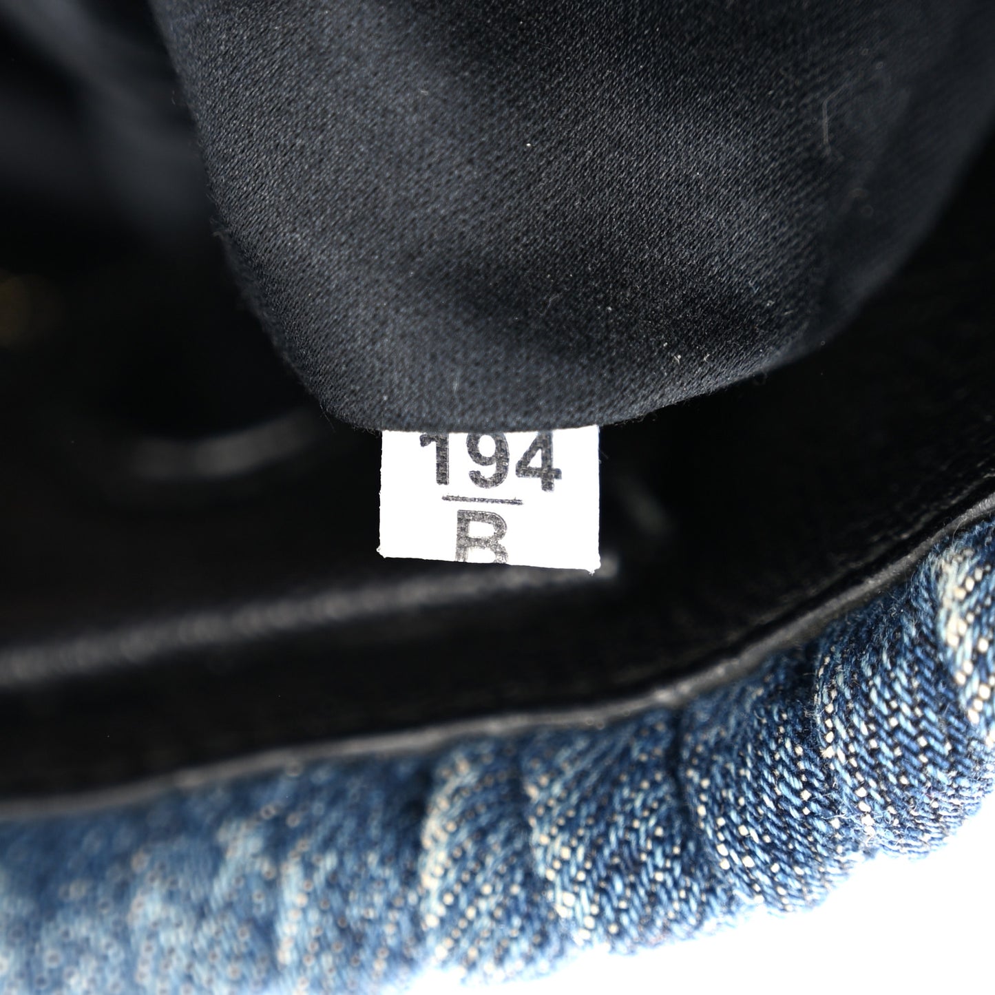 Denim Matelasse Small Tote Blue