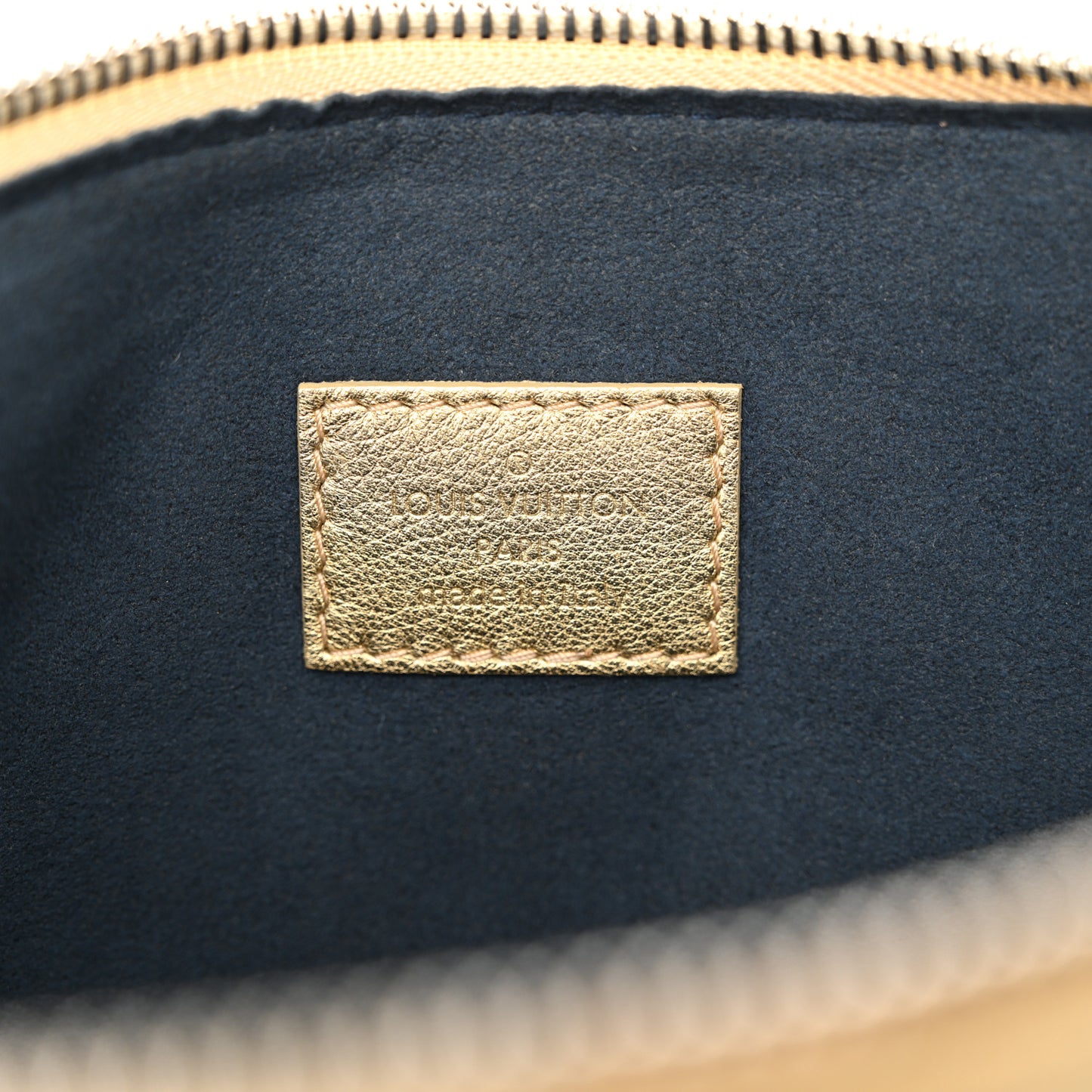 Lambskin Embossed Monogram Coussin PM Gold