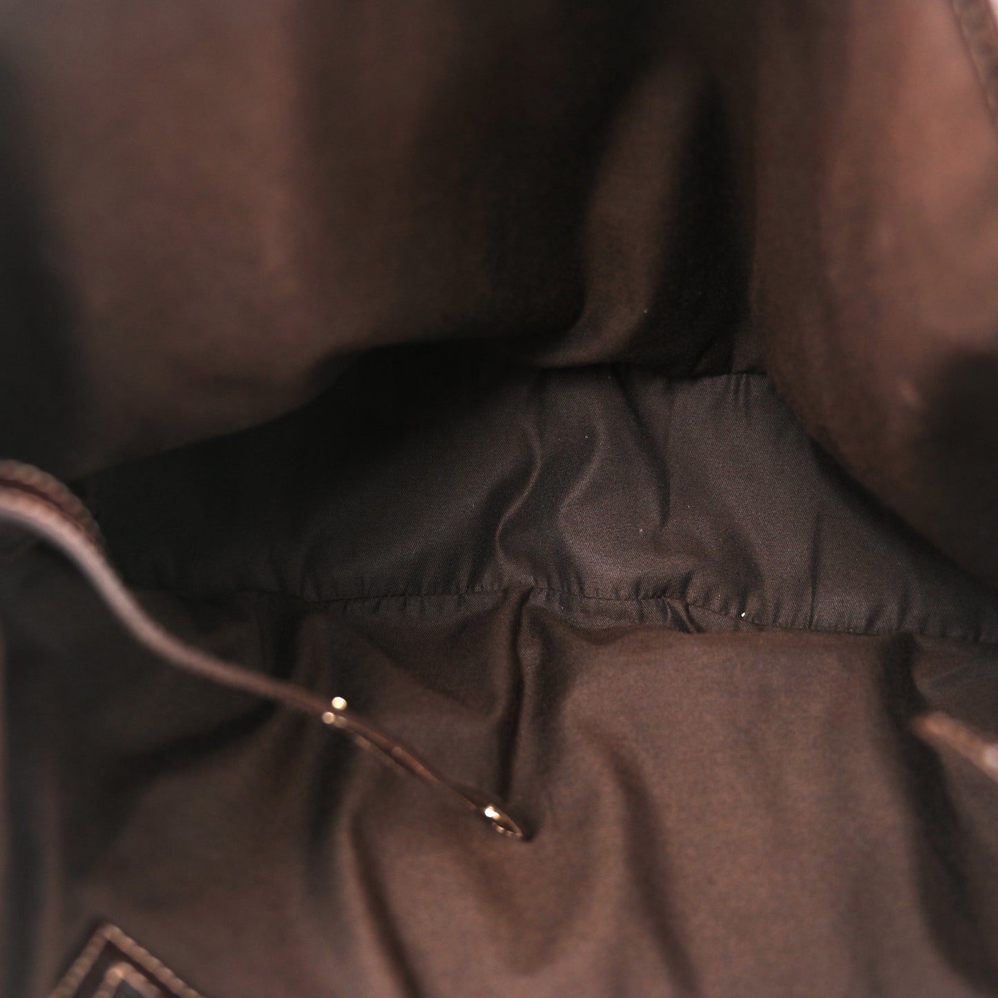 Monogram Small Pelham Shoulder Bag Dark Brown