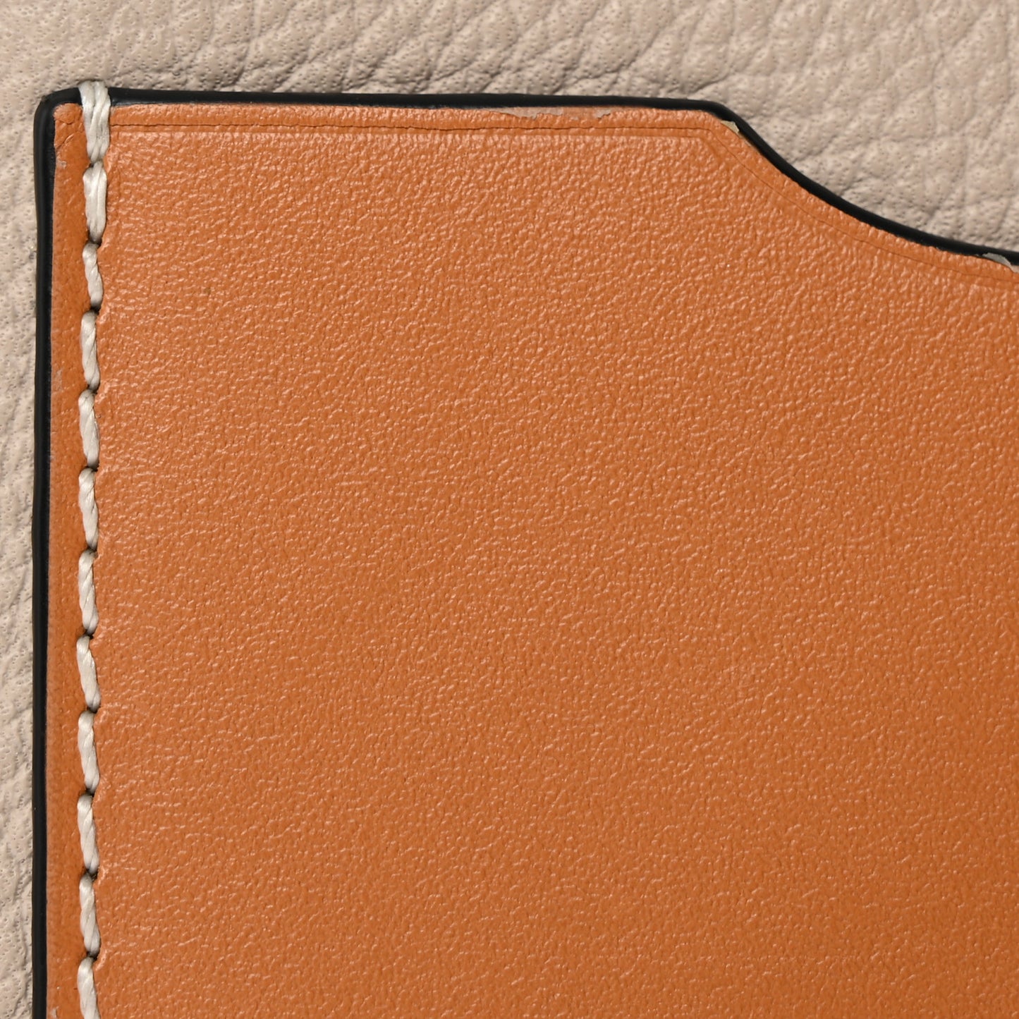 Soft Grained Calfskin Coin Card Holder Light Oat Honey