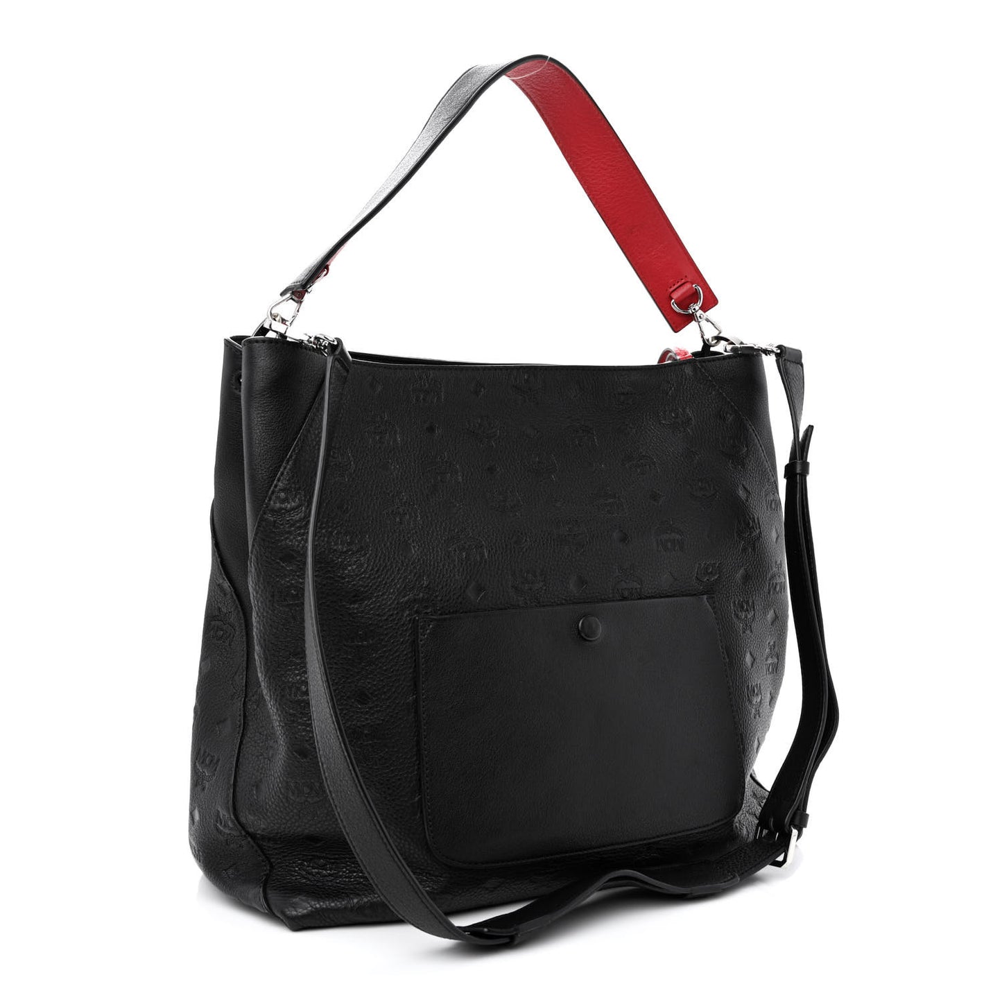 Calfskin Ottomar Monogram Large Klara Shopper Tote Black