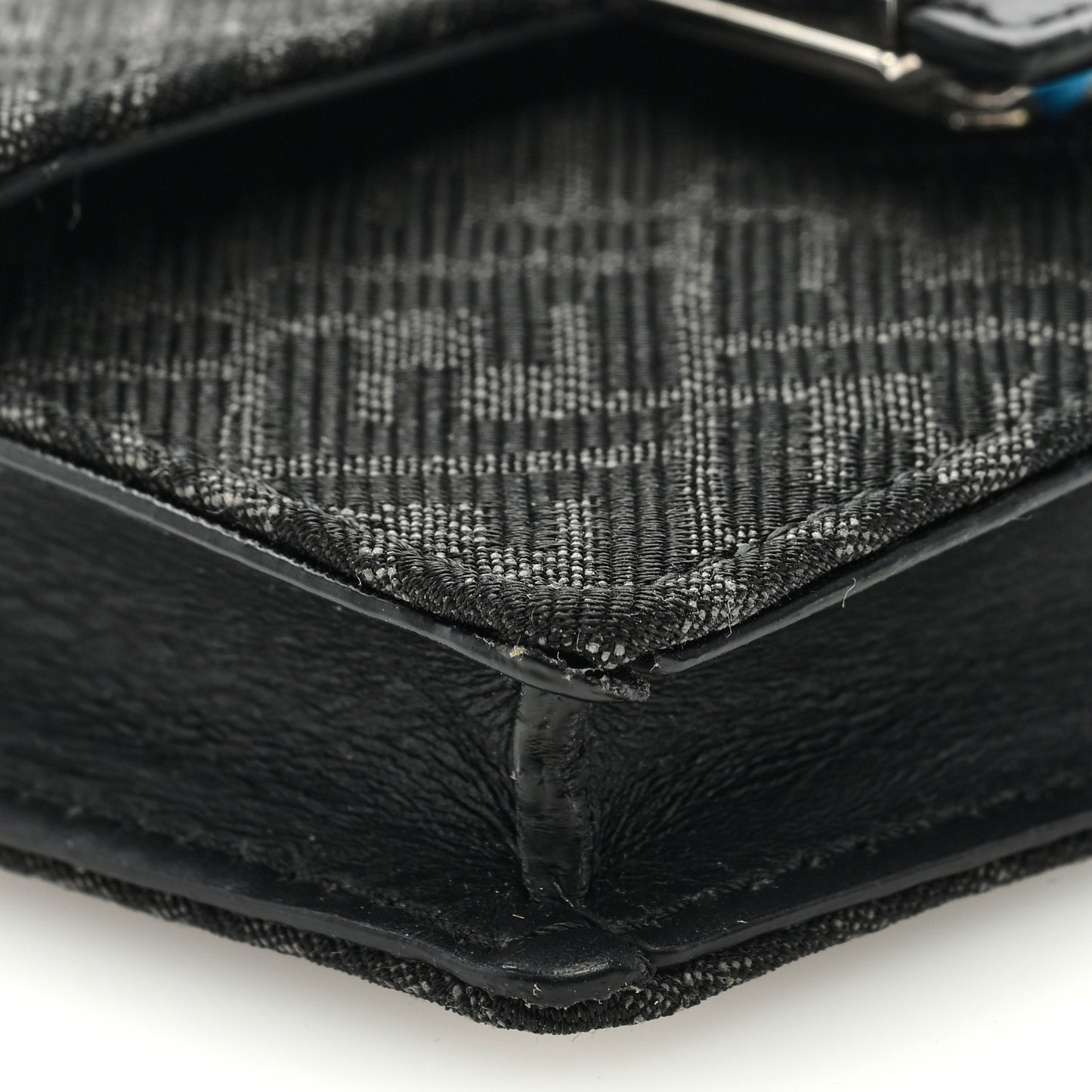 Recycled Fabric Jacquard Vitello Cover Micro FF Micro Flat Baguette Asfalto
