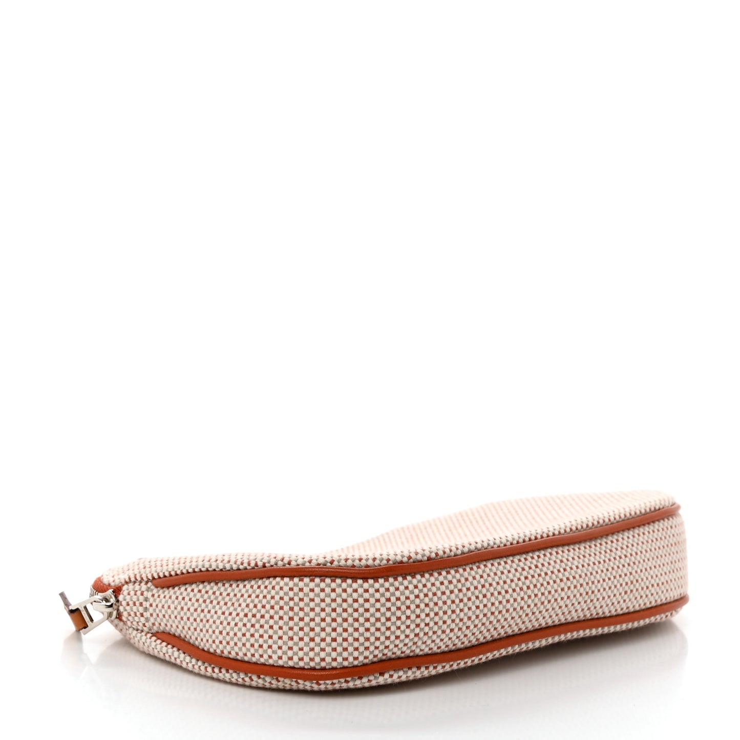 Tricolor Canvas Echappee Case Cognac