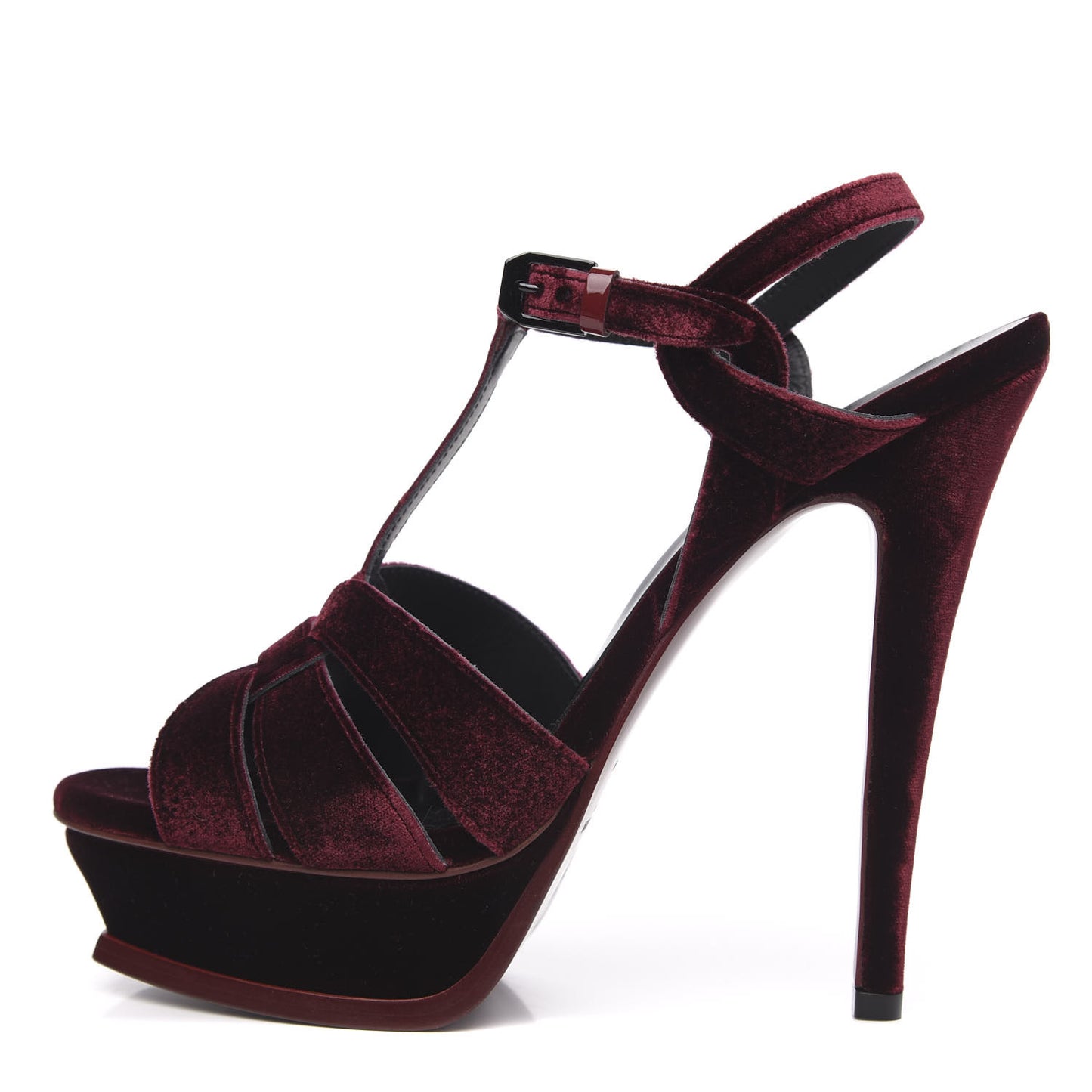 Velvet Tribute 105 Platform Sandals 40 Burgundy
