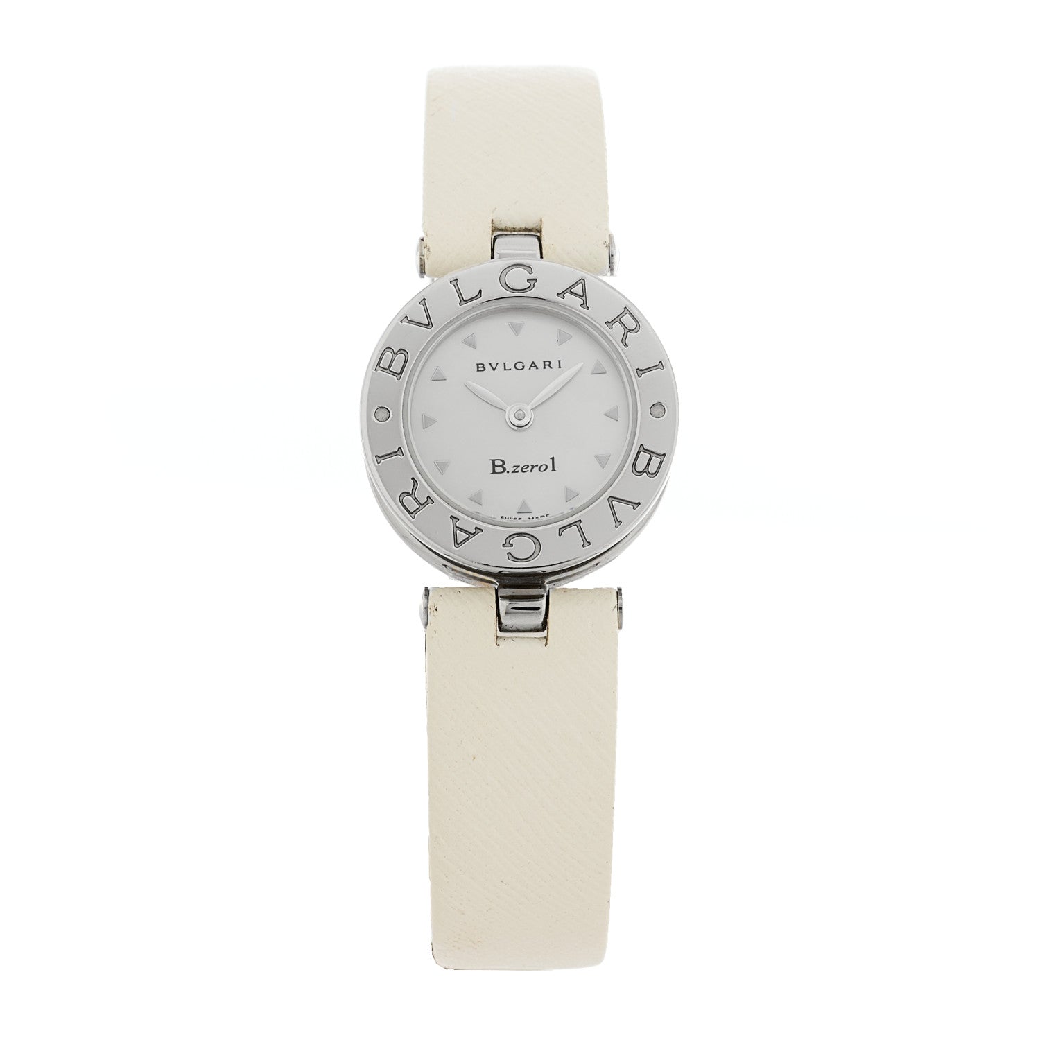 Bulgari Stainless Steel Calfskin Mother of Pearl 22mm B.Zero1
