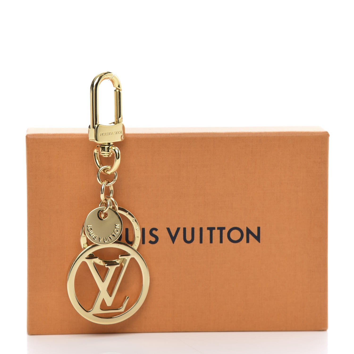 Louis Vuitton LV Circle Bag Charm Key Holder Gold 7 of 7