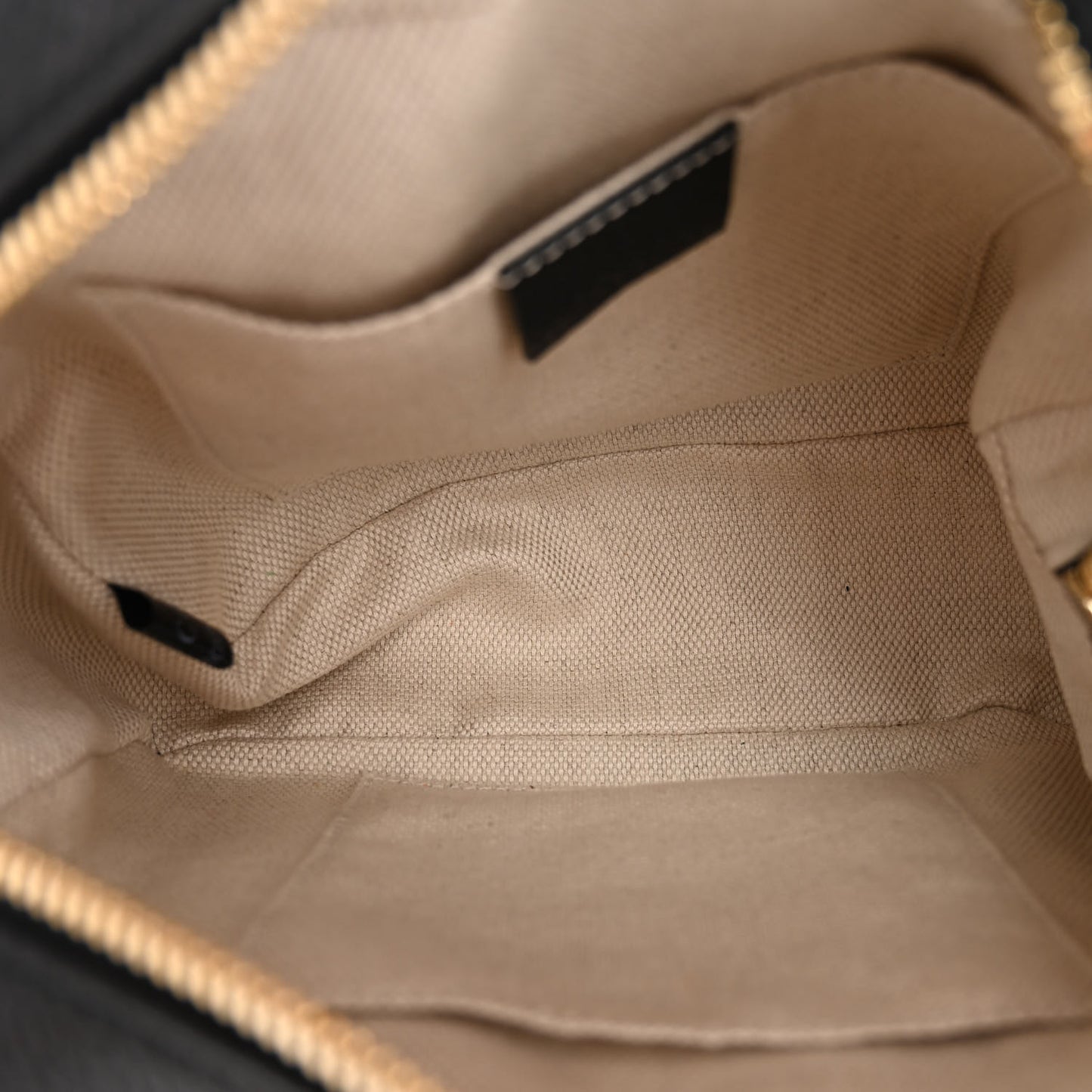 Pebbled Calfskin Small Soho Disco Bag Black