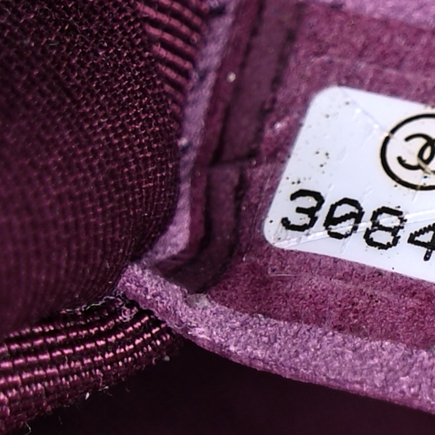 Crumpled Calfskin Medium Chain All Over Flap Purple