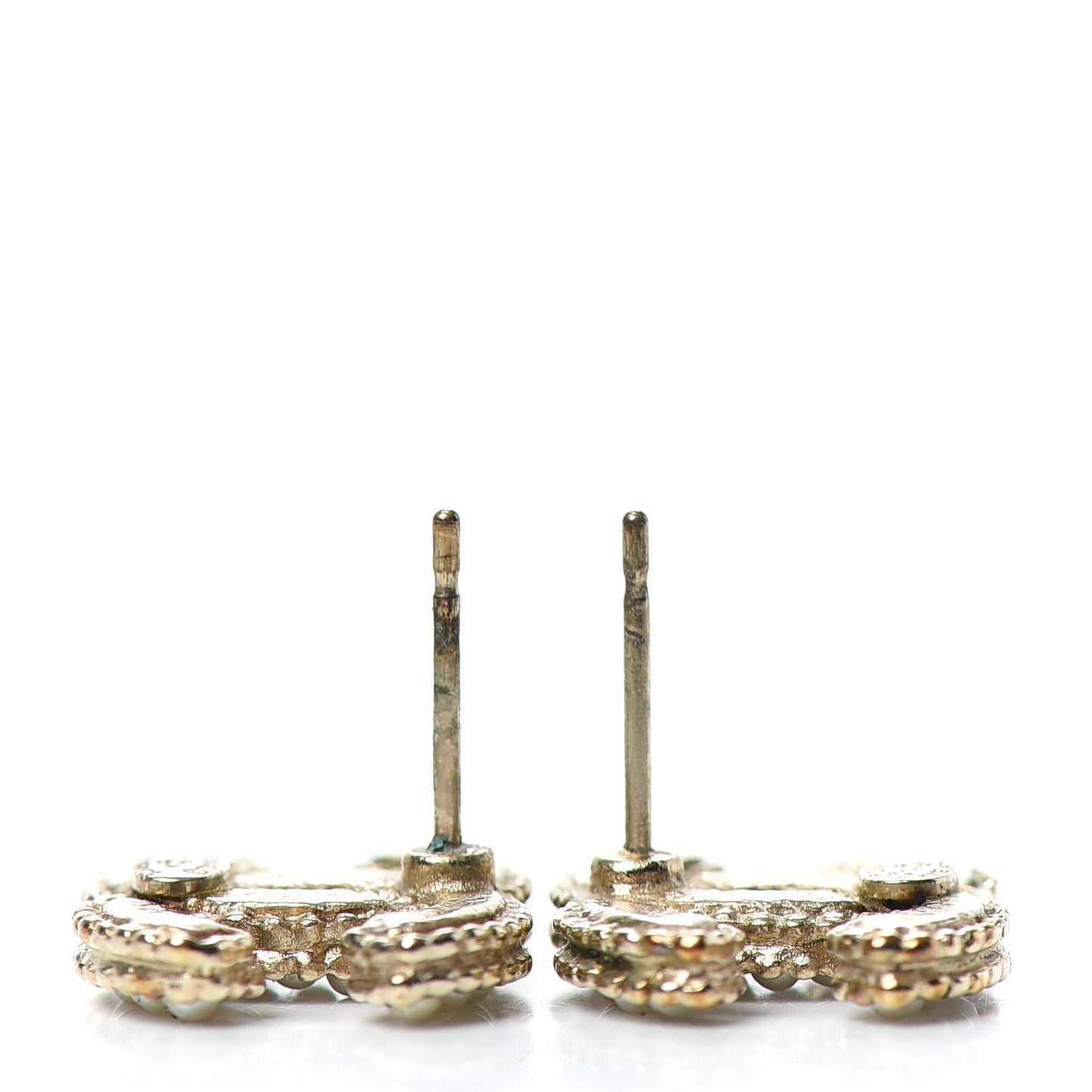 Pearl CC Earrings Gold