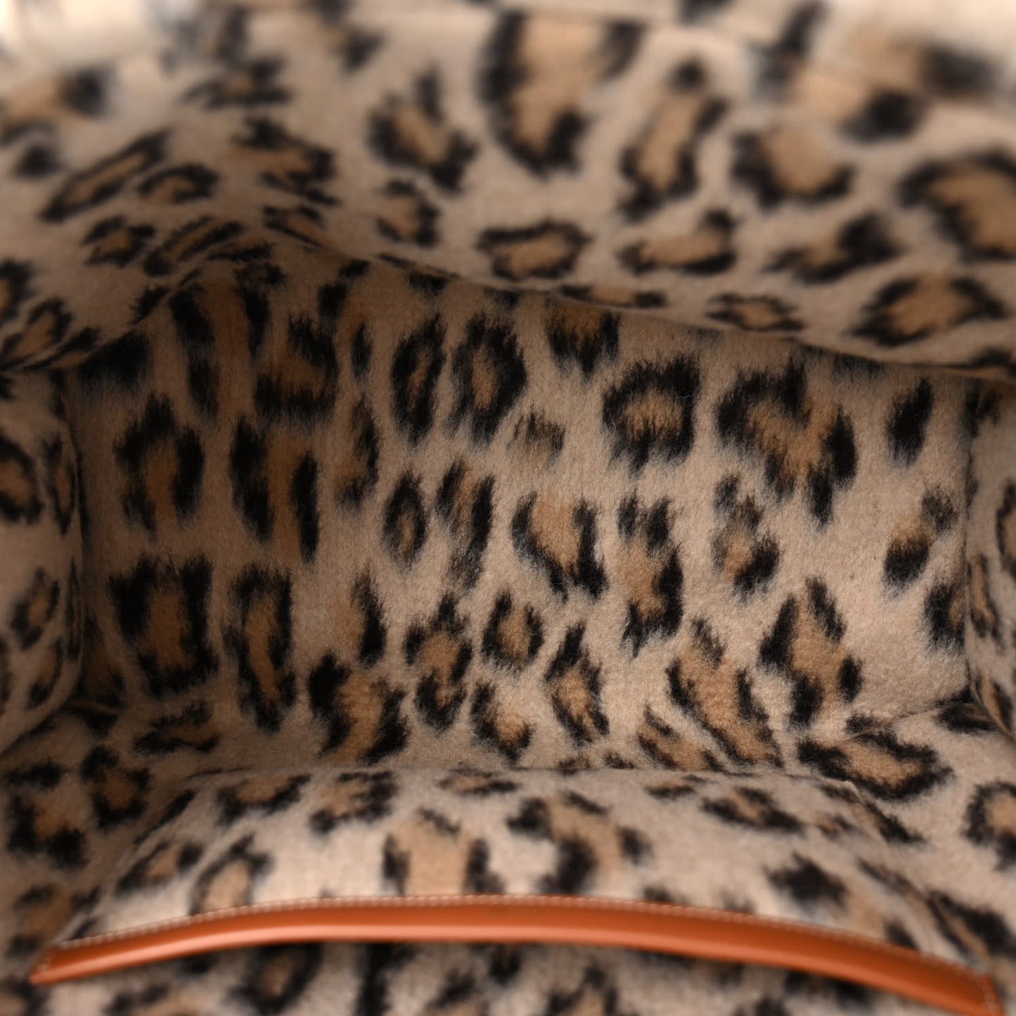Textile Canvas Triomphe Large Cabas Thais Leopard