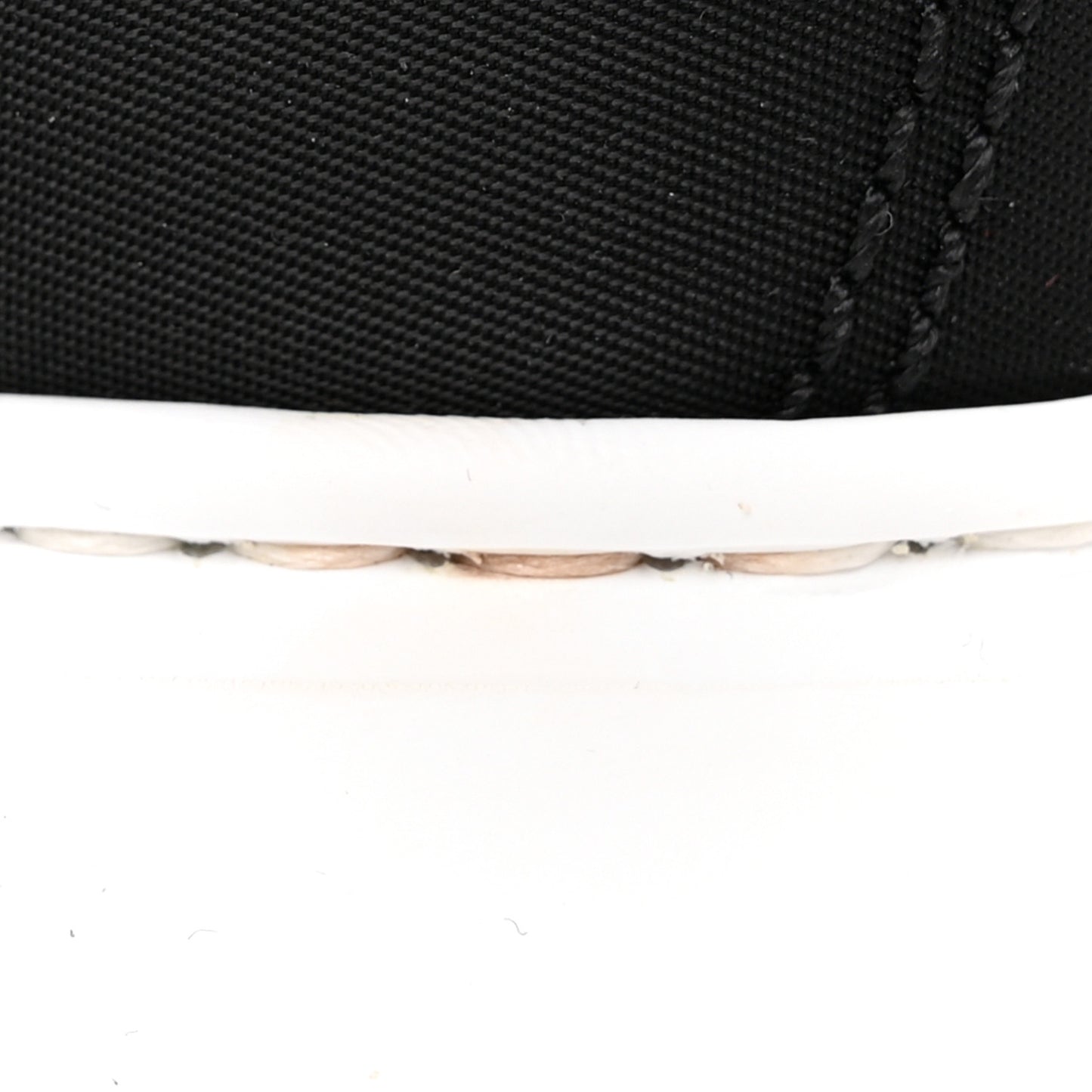 Nylon Gabardine Triangle Logo Platform Sneakers 39 Black