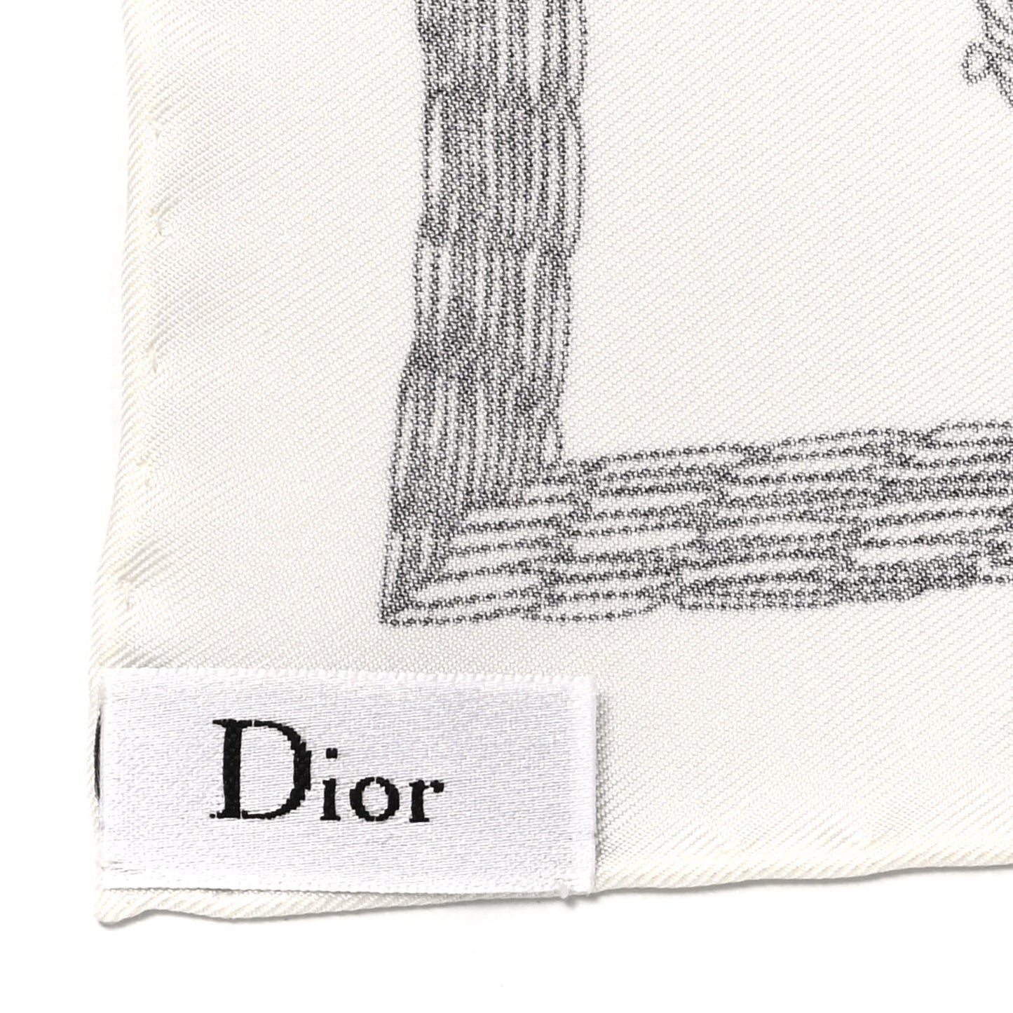 Silk La Force Square Scarf White Multicolor