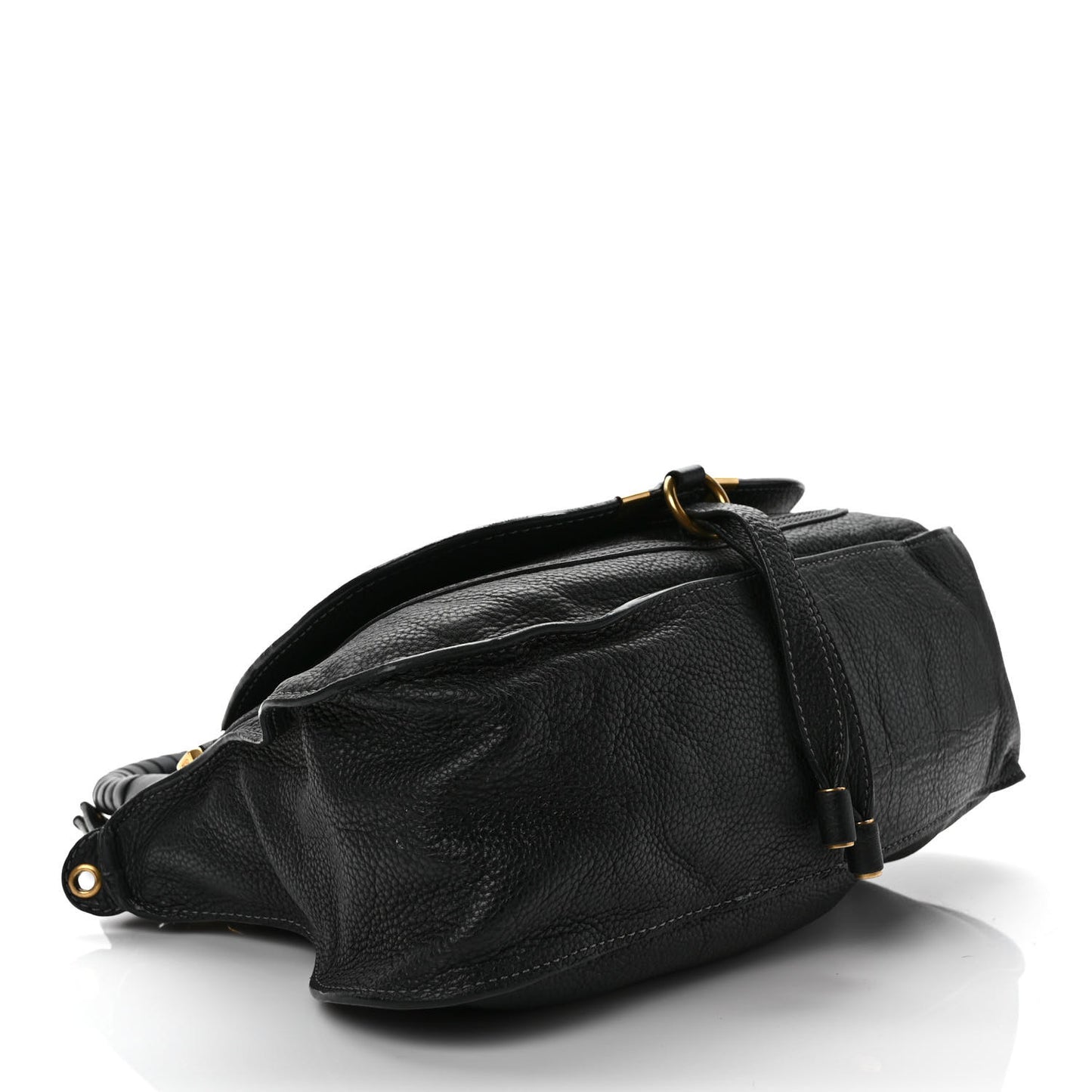 Calfskin Medium Marcie Satchel Black