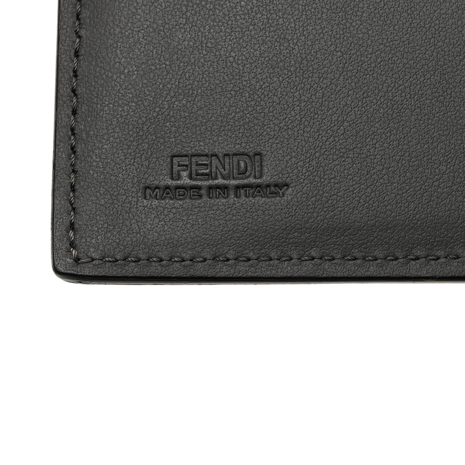 Fendi Vitello Century Elite Monster Eyes Continental Wallet Asfalto Graphite 6 of 9