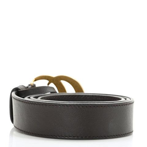 Calfskin Double G 30mm Belt 80 32 Dark Cocoa