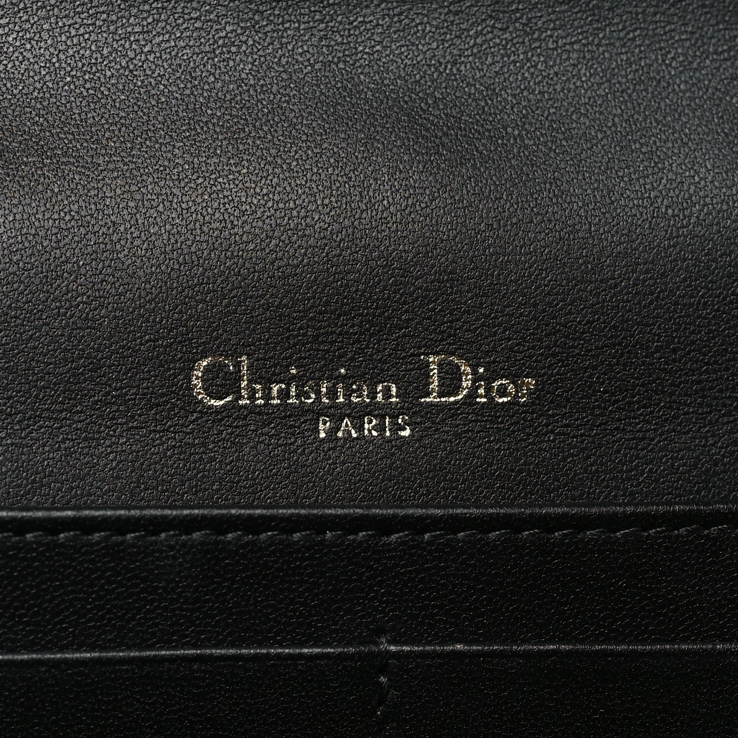 Christian Dior Lambskin Cannage Lady Dior Chain Pouch Black 6 of 10