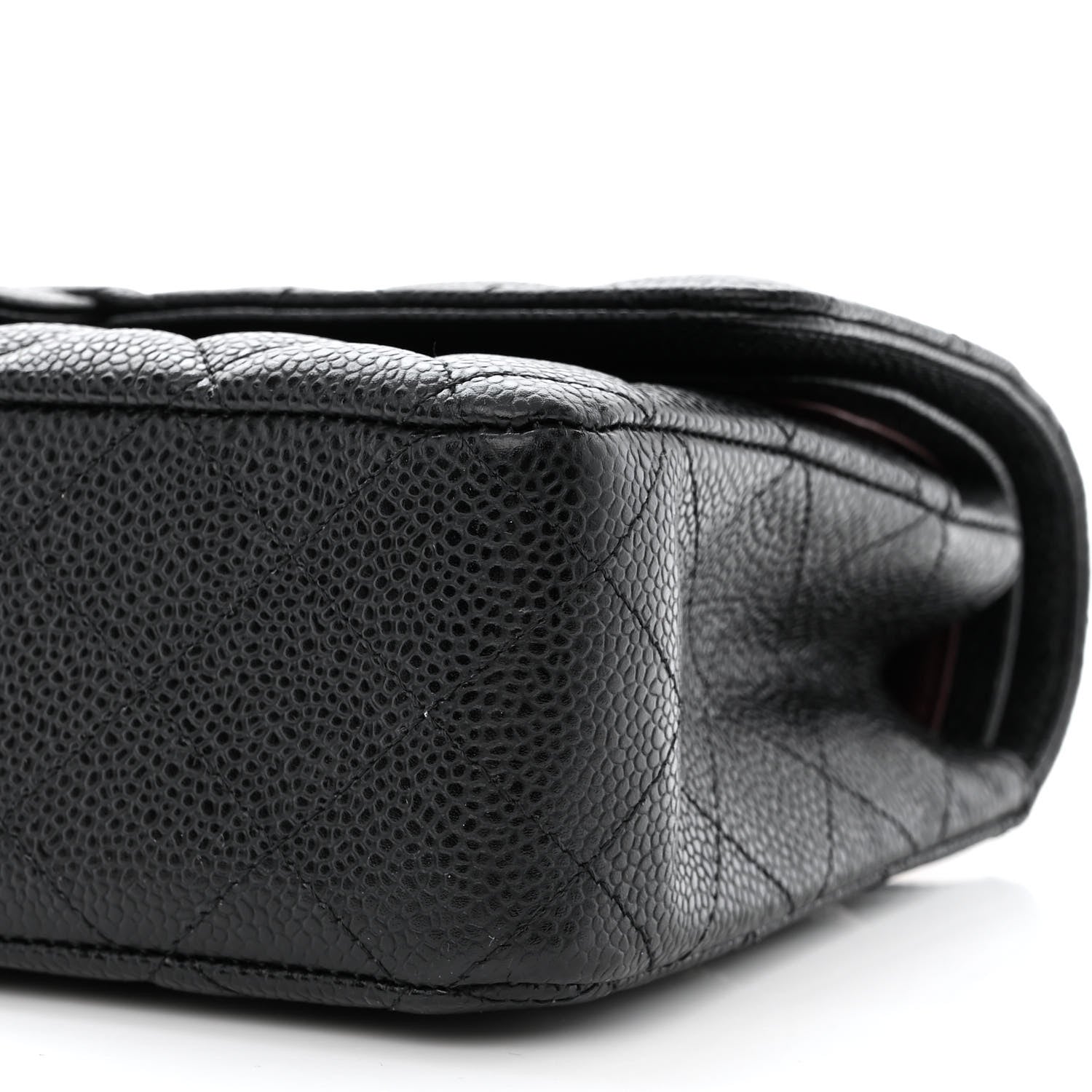 Chanel Caviar Quilted Medium Double Flap Black 10 of 11