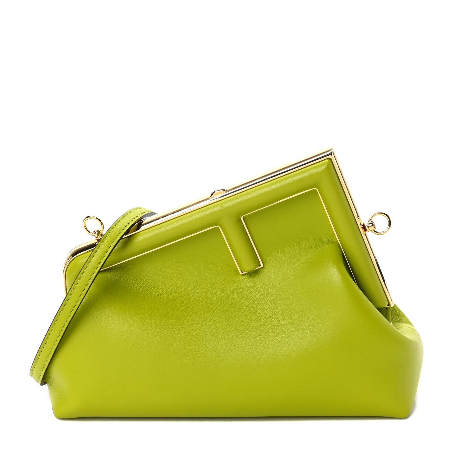 Shiny Nappa Small Fendi First Wasabi