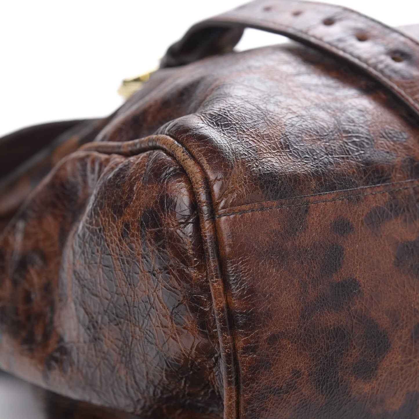 Shiny Leopard Oversized Alexa Dark Oak