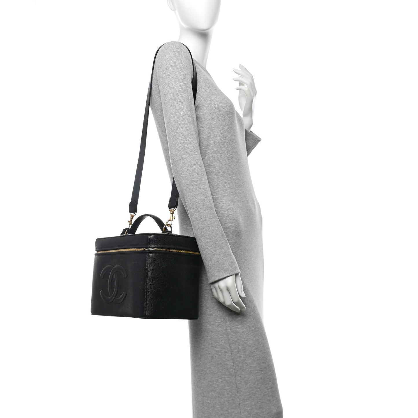 Caviar CC Vanity Train Case Black