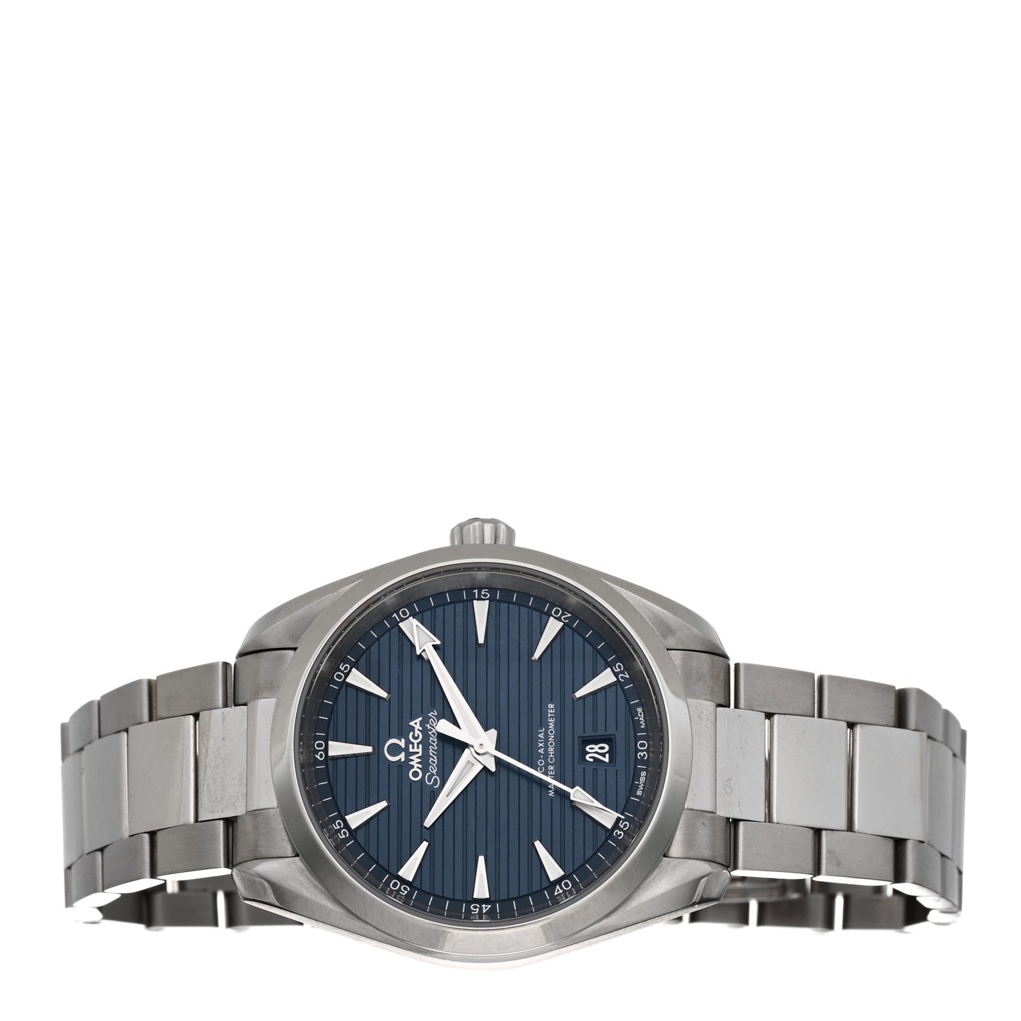 Stainless Steel 38mm Seamaster Aqua Terra Master Co-Axial Chronometer Automatic Watch Blue 220.10.38.20.03.001