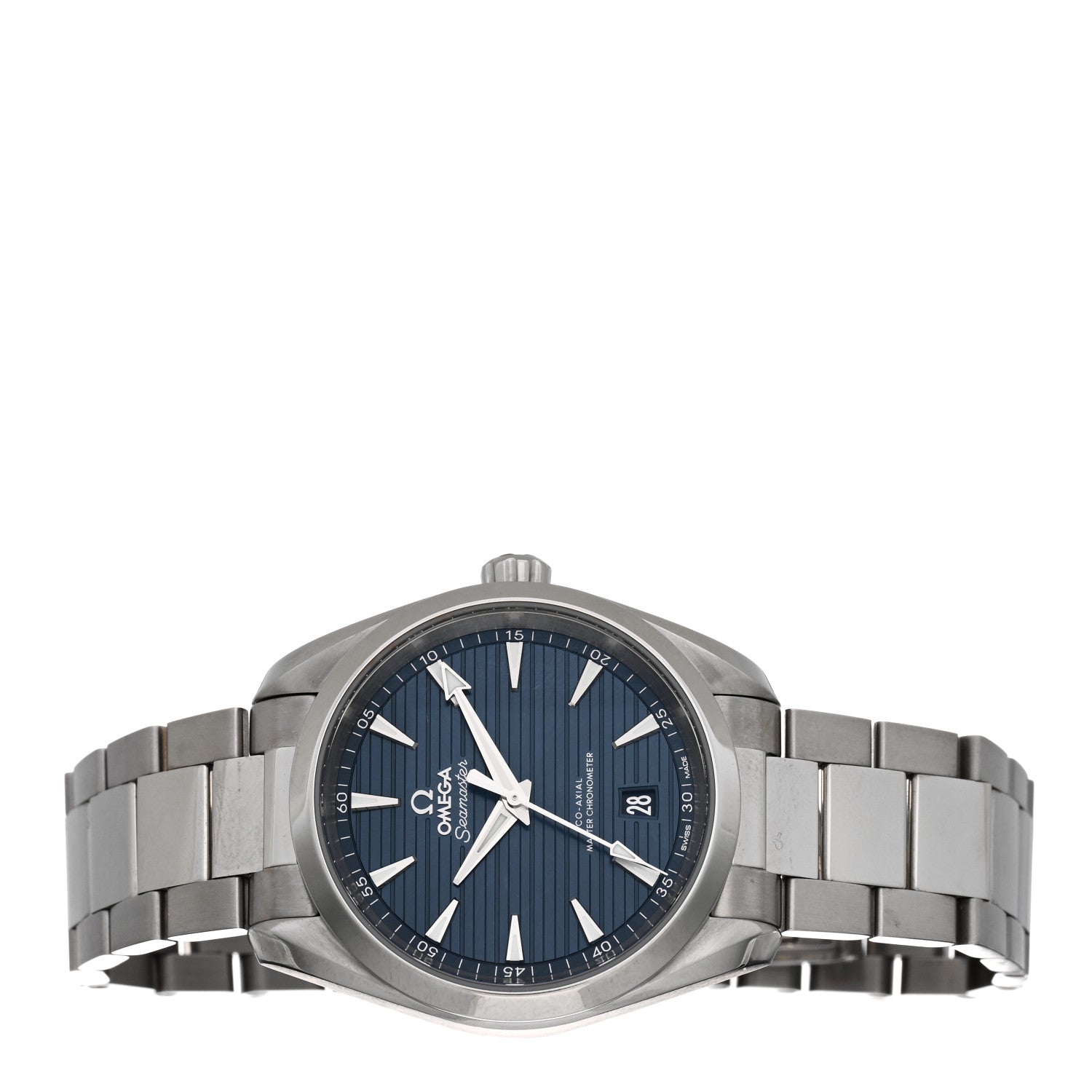 Omega Stainless Steel 38mm Seamaster Aqua Terra Master Co-Axial Chronometer Automatic Watch Blue 220.10.38.20.03.001 2 of 4
